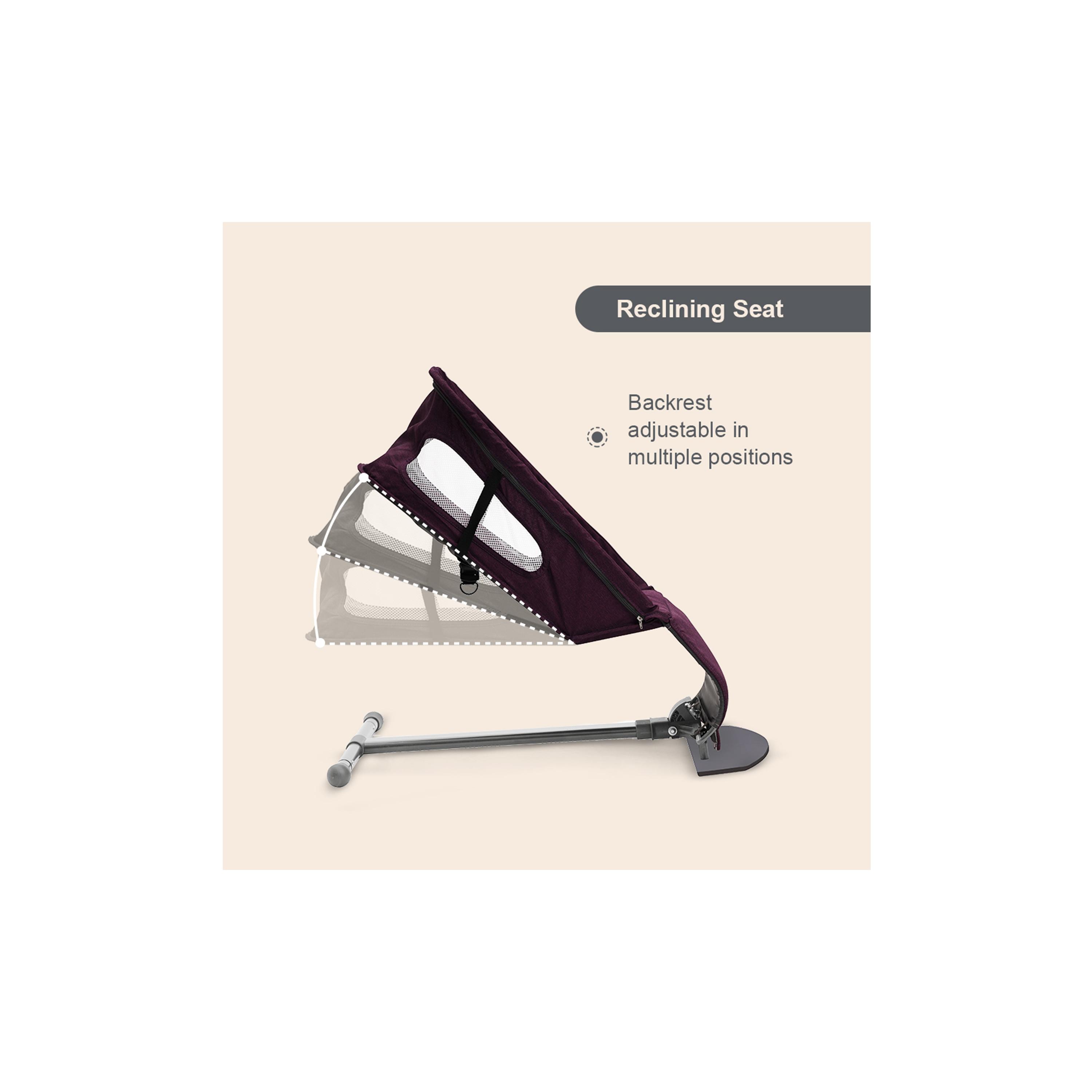 Teknum Baby Bouncer with Grab Toys - Purple-baby-infantactivity-bouncers-image-9