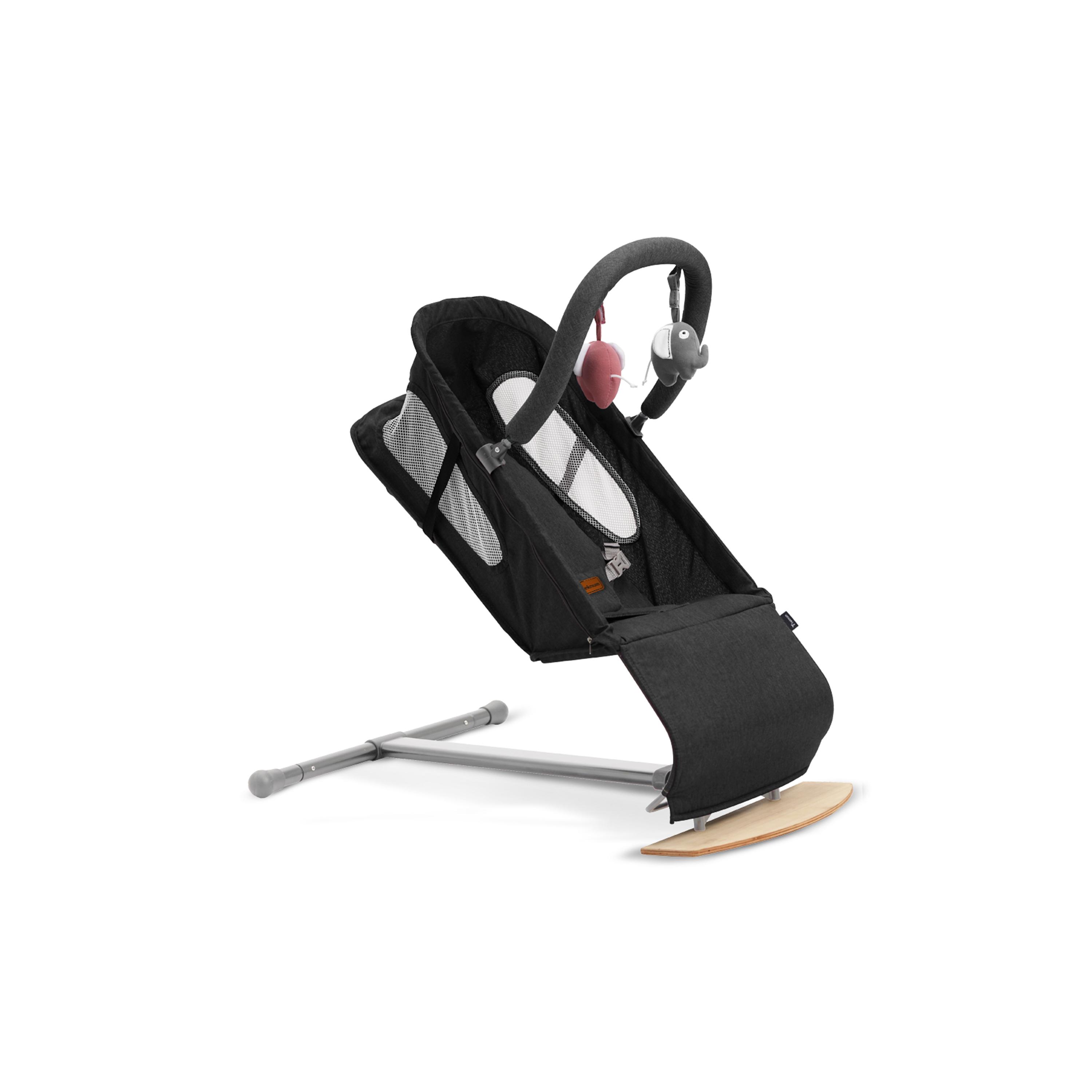Teknum Baby Bouncer with Grab Toys - Black-baby-infantactivity-bouncers-image-4