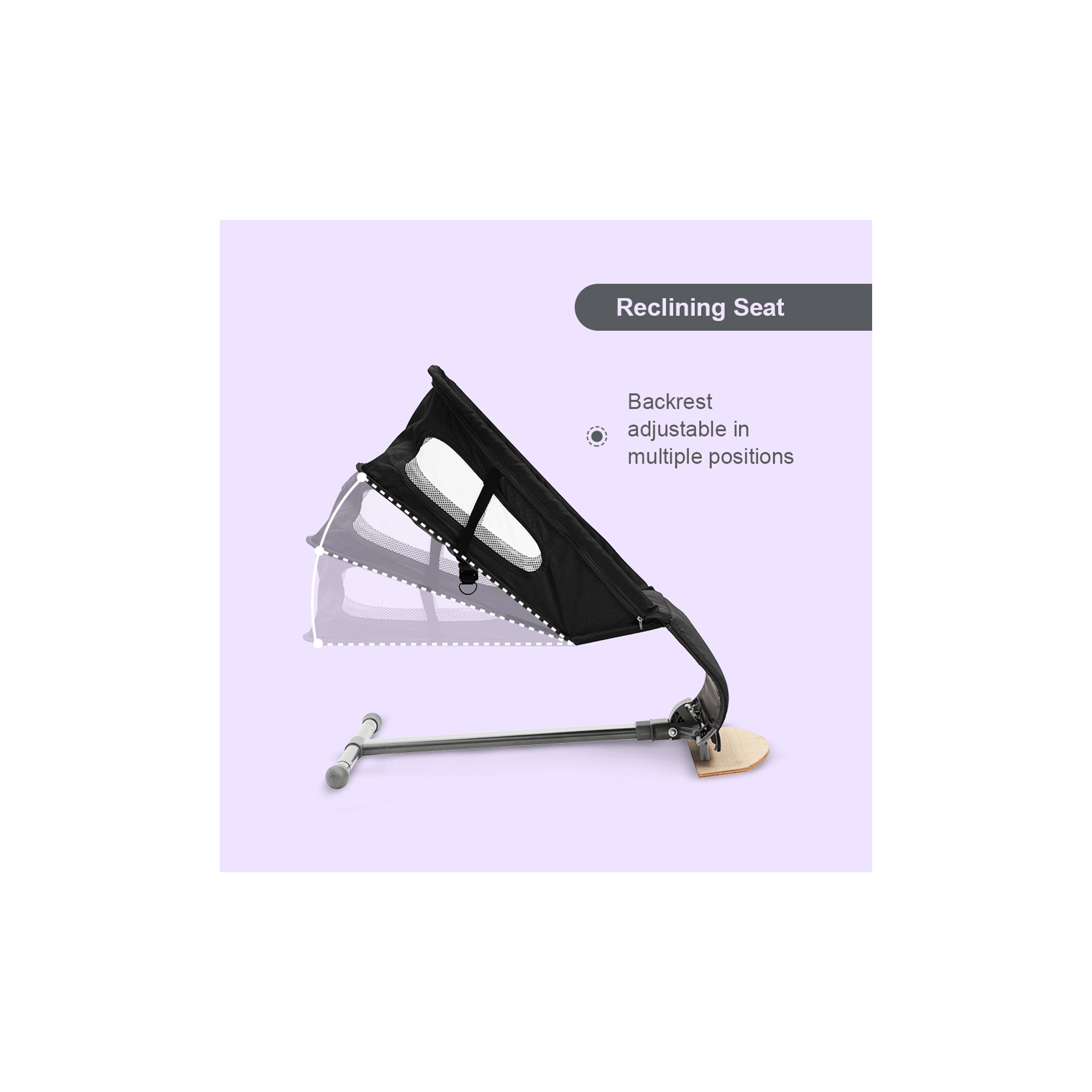 Teknum Baby Bouncer with Grab Toys - Black-baby-infantactivity-bouncers-image-9