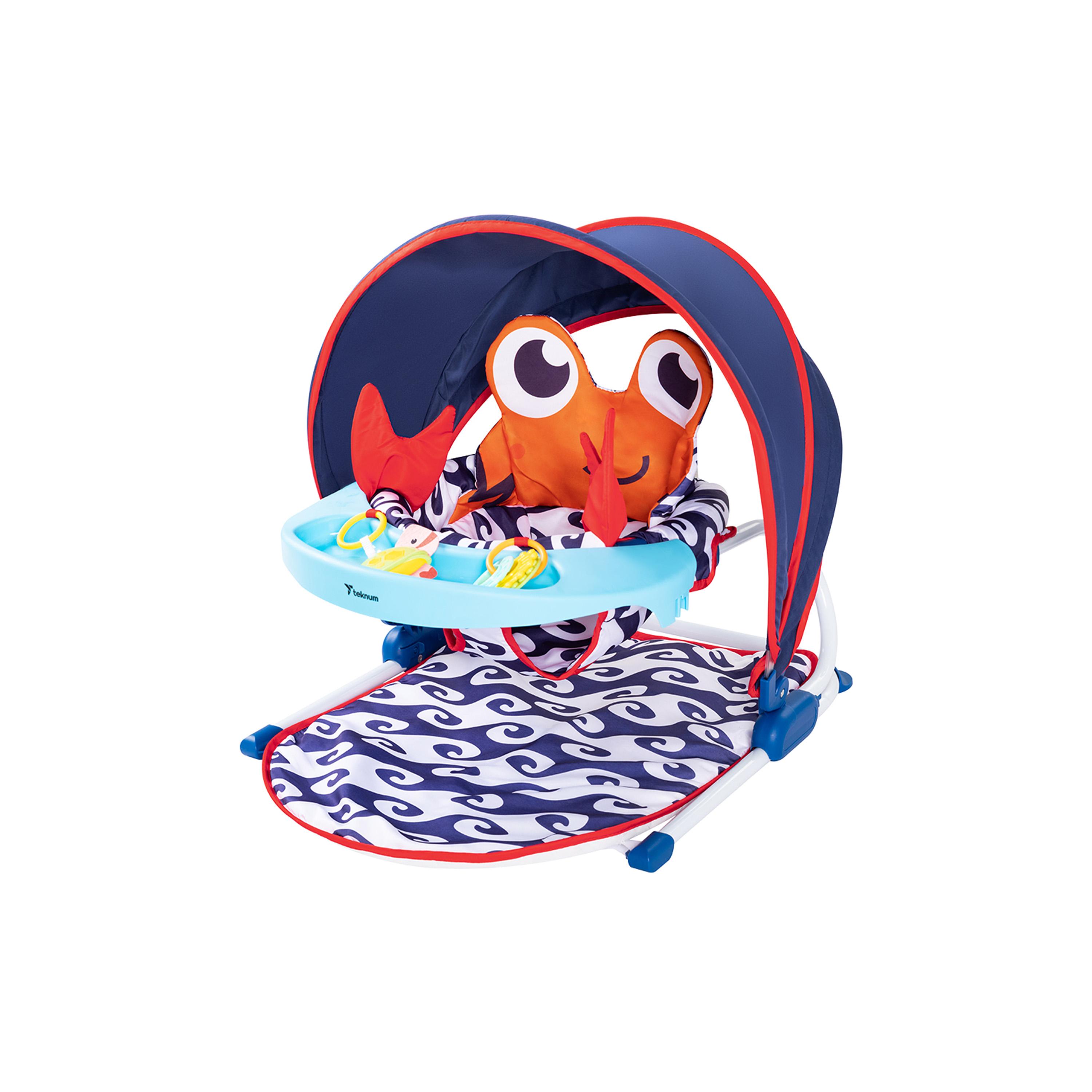 Teknum Baby Sit Up Support with Feeding Tray - Blue-baby-feeding-highchairsandboosters-image-1