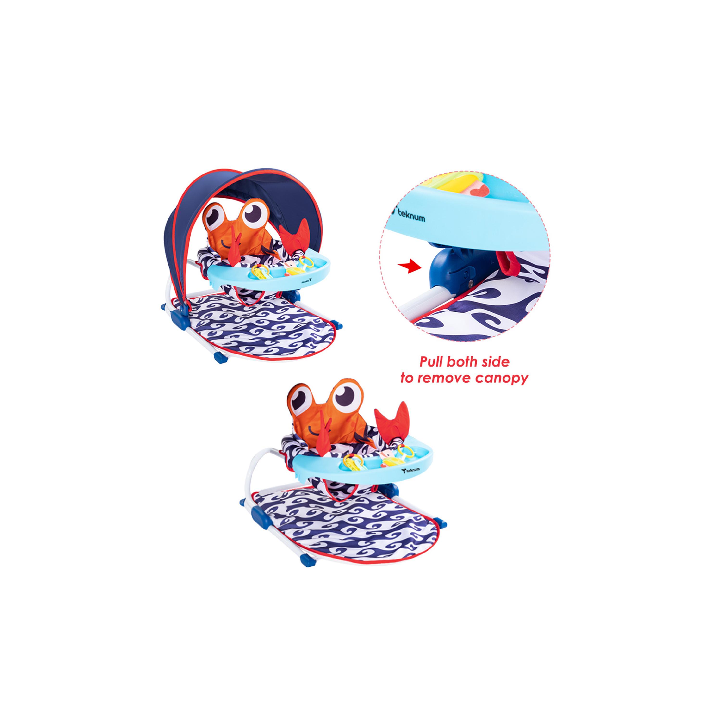 Teknum Baby Sit Up Support with Feeding Tray - Blue-baby-feeding-highchairsandboosters-image-2