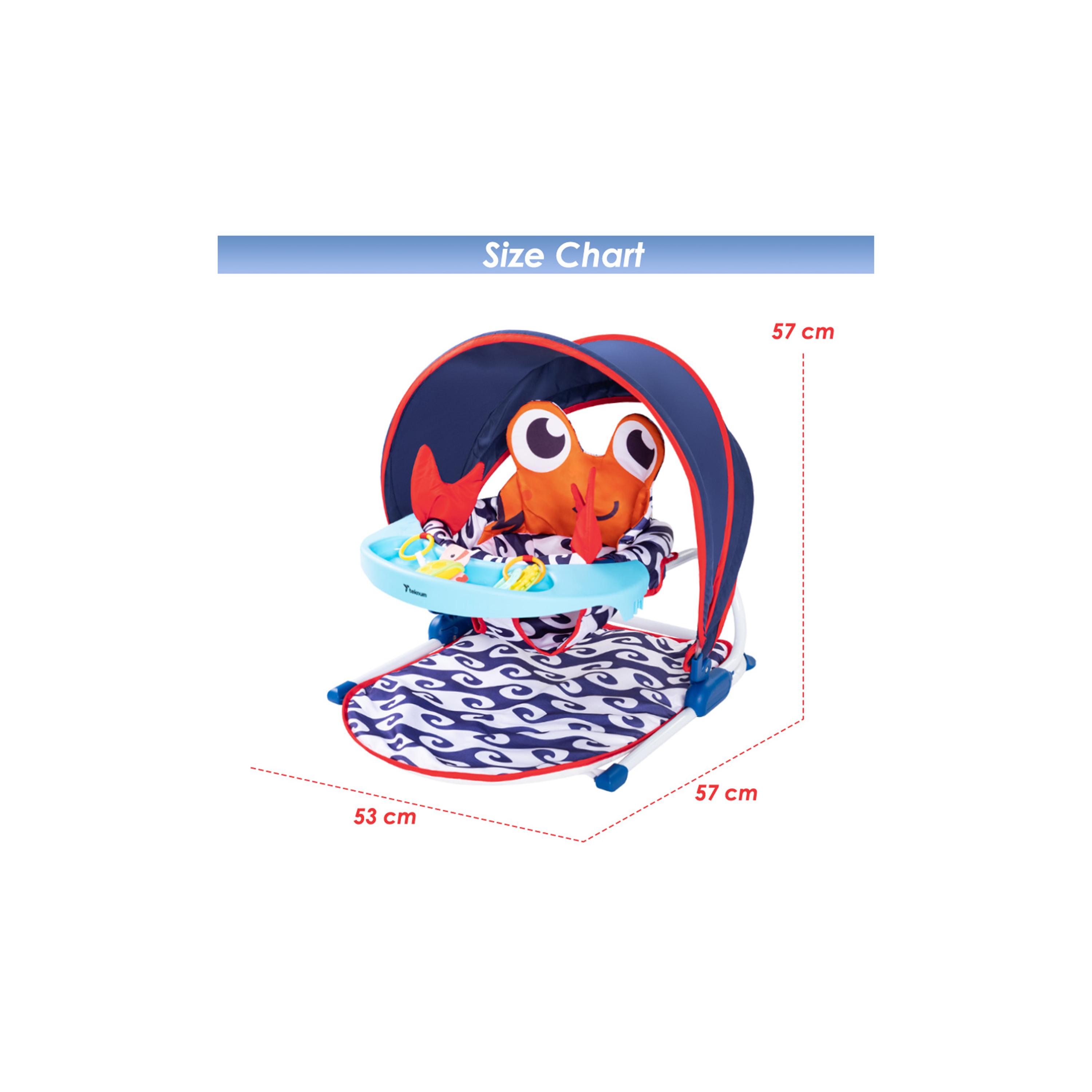 Teknum Baby Sit Up Support with Feeding Tray - Blue-baby-feeding-highchairsandboosters-image-5