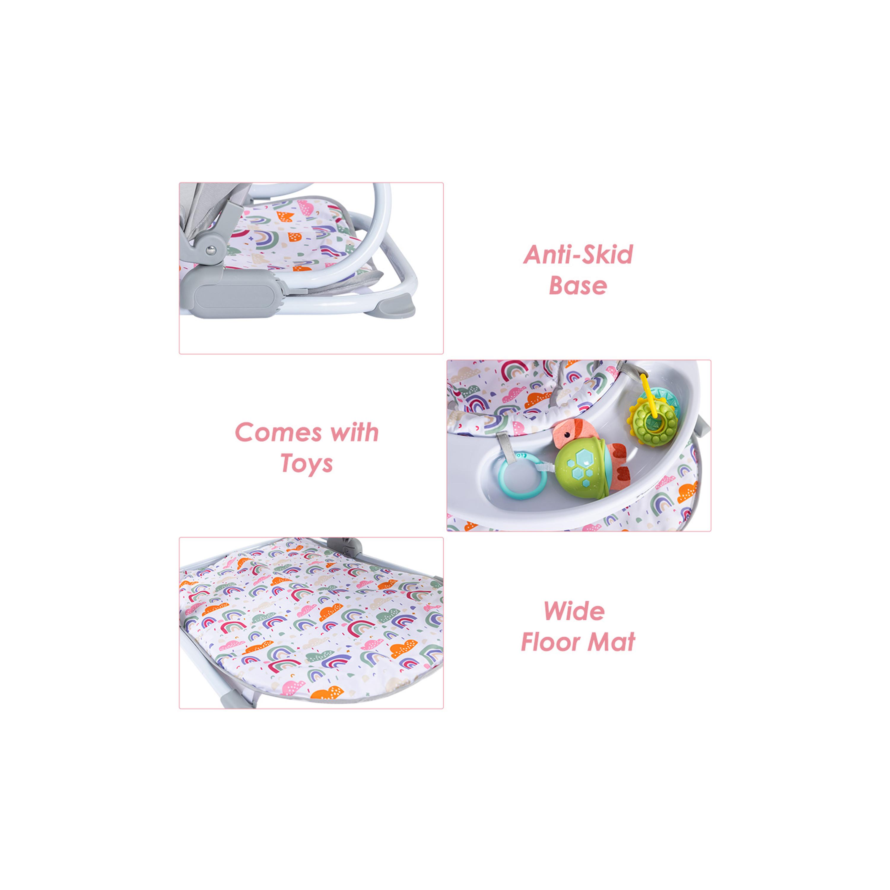 Teknum Baby Sit Up Support with Feeding Tray - Grey-baby-feeding-highchairsandboosters-image-11