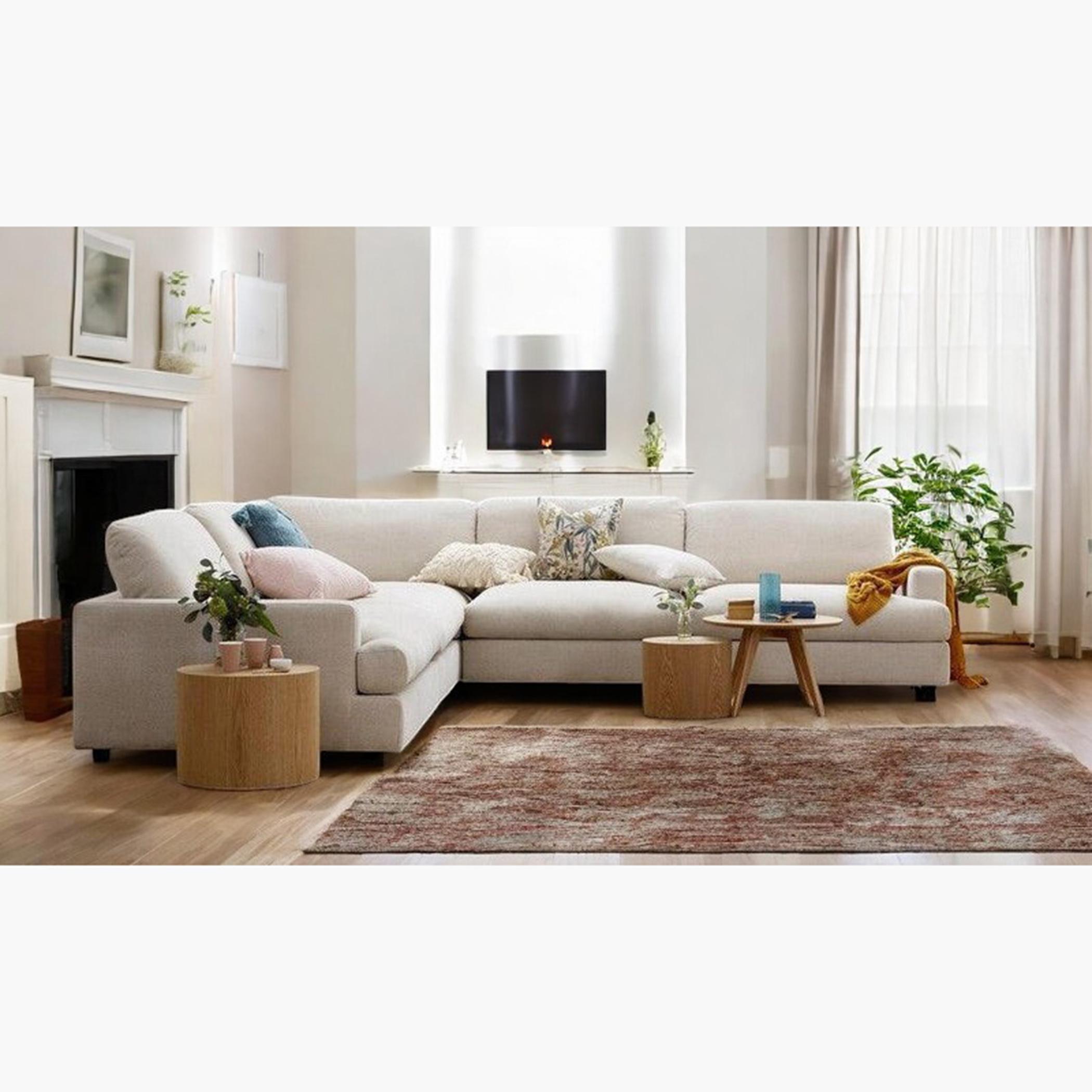 Oak Houses 4-Seater Fabric Corner Sofa