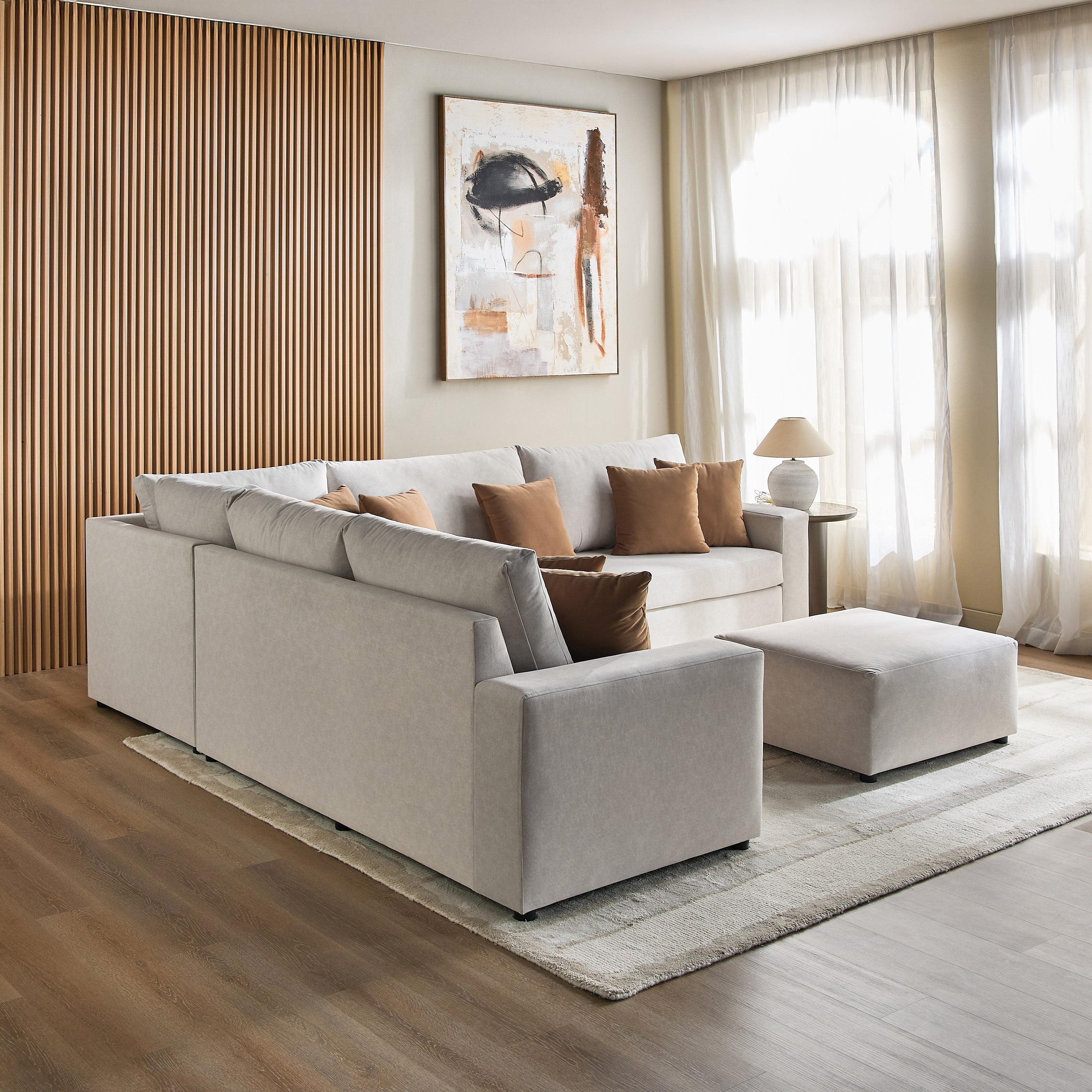 Oak Houses Elegance 5-Seater Fabric Corner Sofa