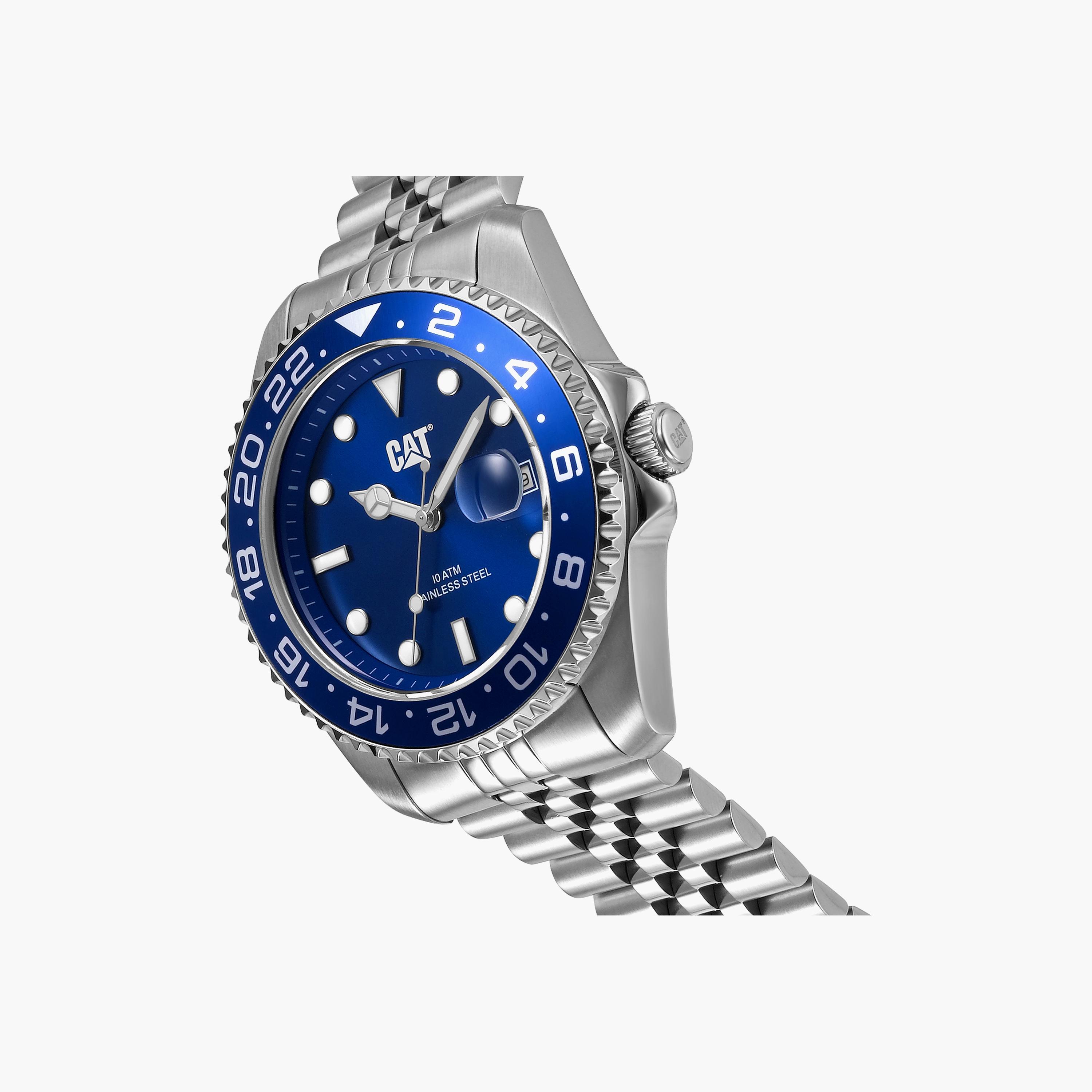 ساعة كات للرجال 42 ملم انالوج بلون فضي مع ستانلس ستيل | AO14111626-men-watchesandjewellery-watches-image-2