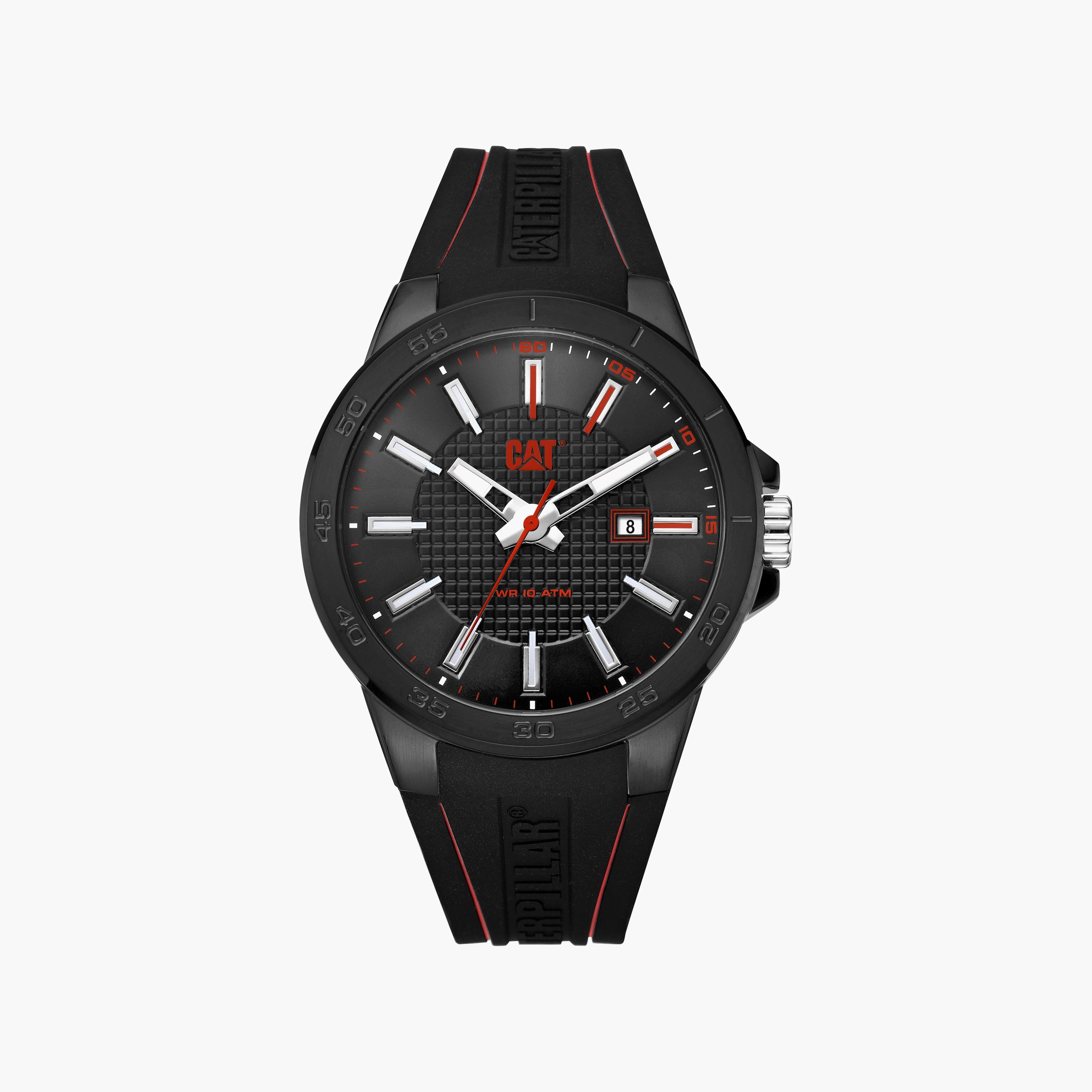 ساعة انالوج من كات للرجال مع 42 مم بلون اسود مع البولي يوريثين | CC16121118-men-watchesandjewellery-watches-image-1