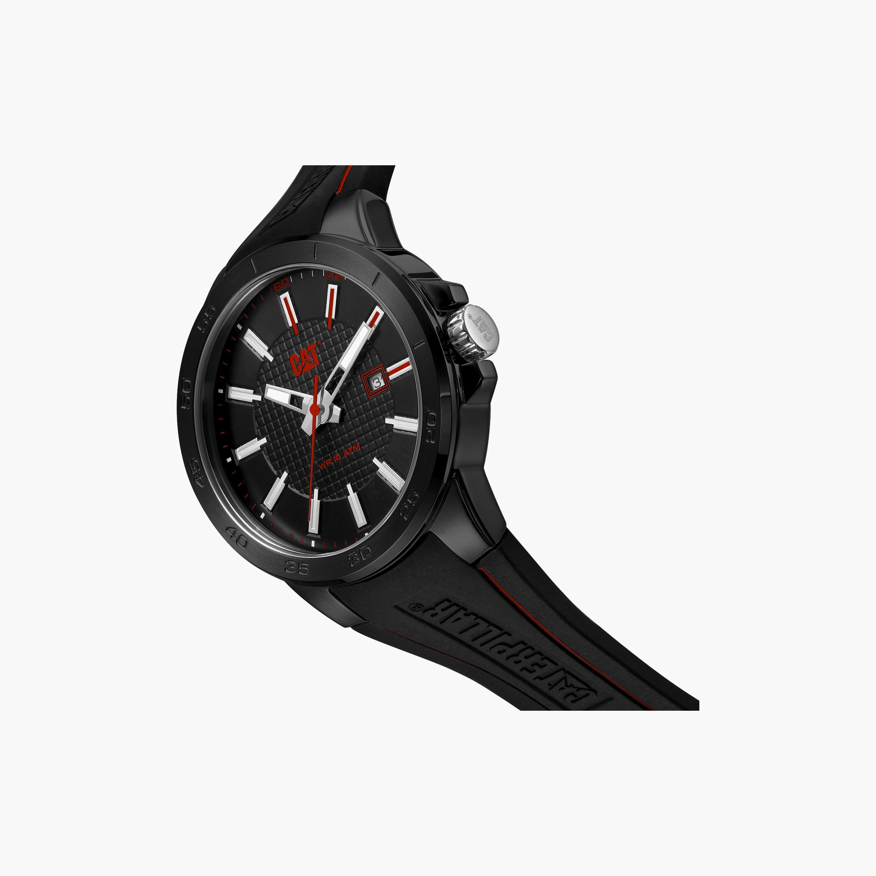 ساعة انالوج من كات للرجال مع 42 مم بلون اسود مع البولي يوريثين | CC16121118-men-watchesandjewellery-watches-image-2