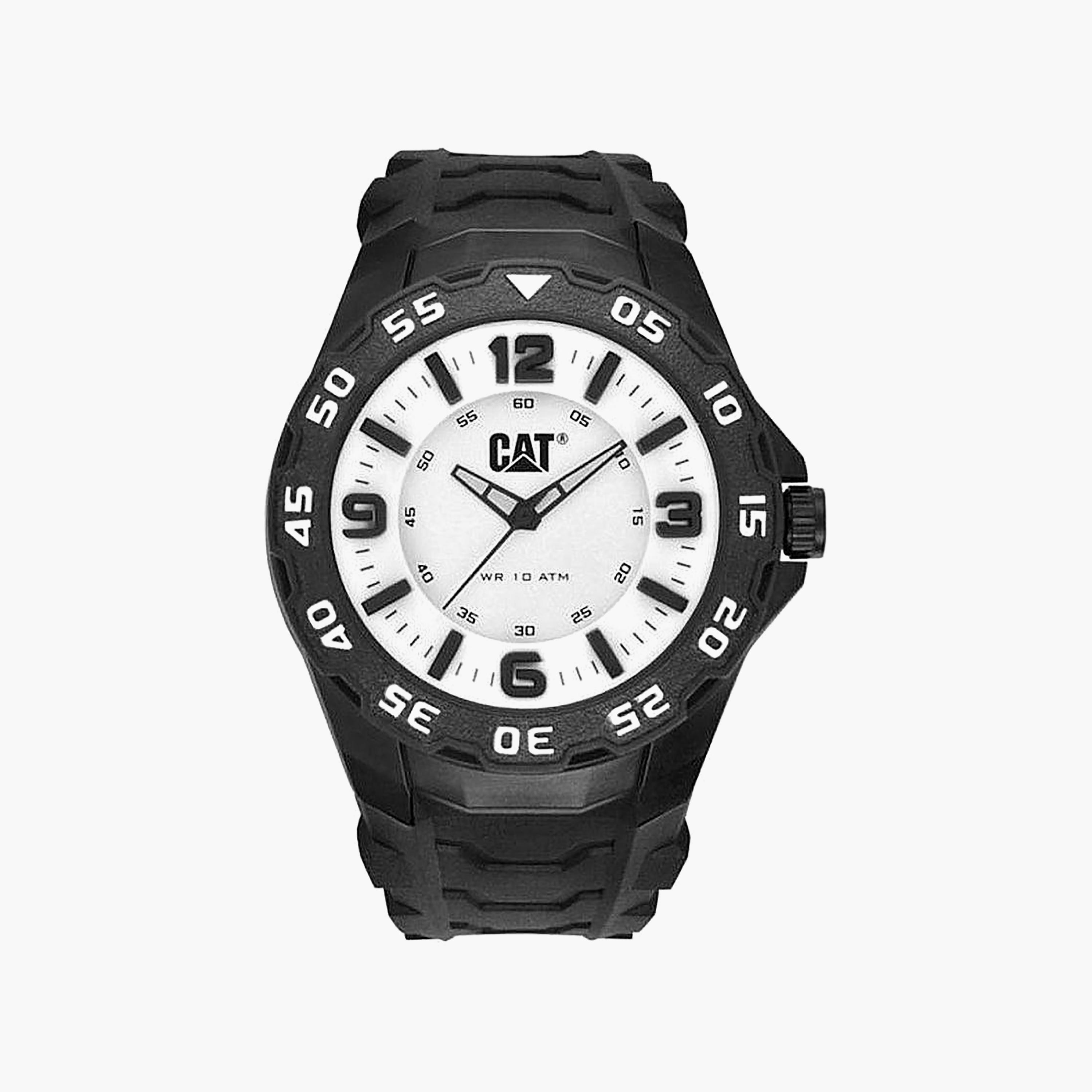 ساعة انالوج من كات للرجال مع 44 مم بلون اسود مع مطاط | LB11121231-men-watchesandjewellery-watches-image-1