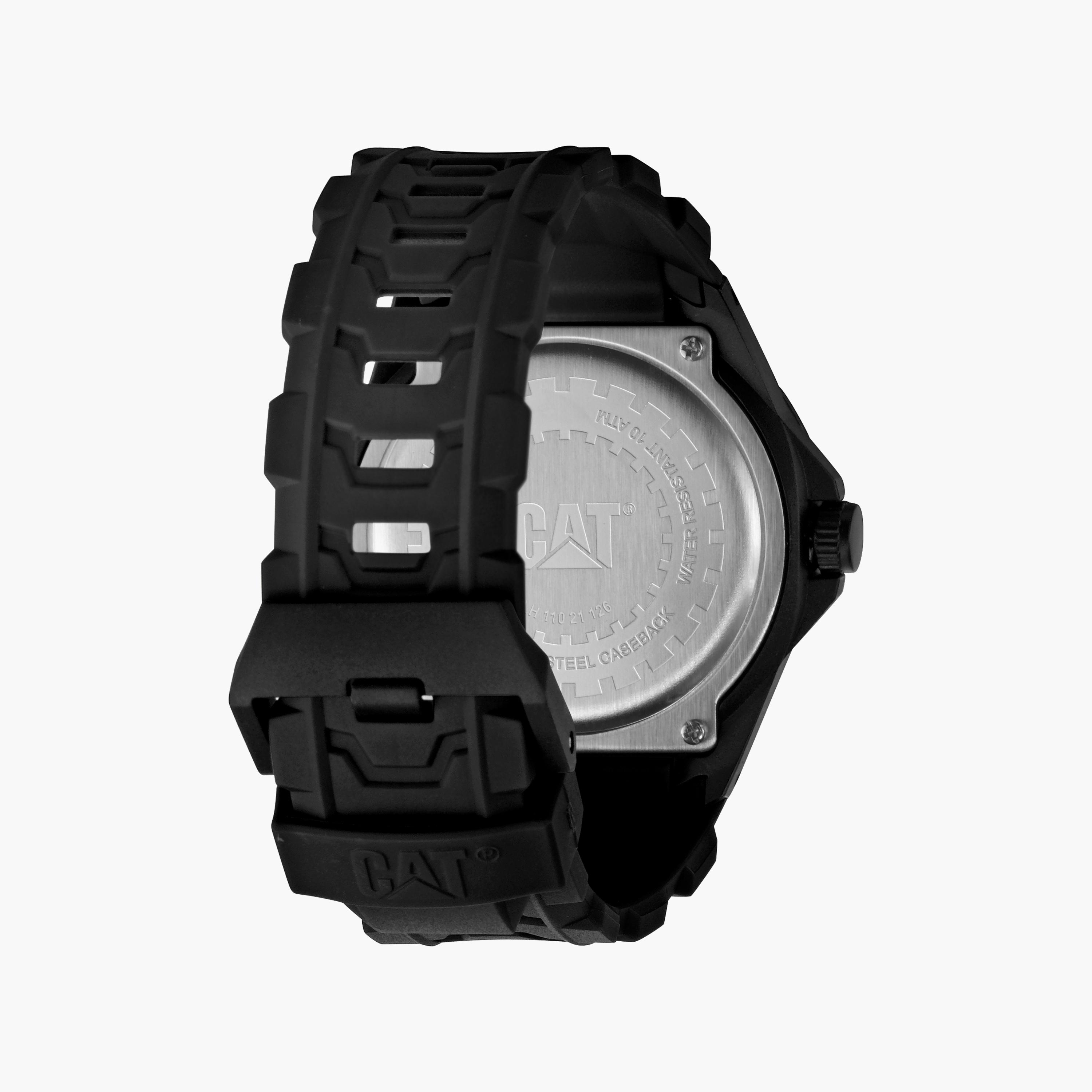 ساعة انالوج من كات للرجال مع 42 مم بلون اسود مع البولي يوريثين | LH11021126-men-watchesandjewellery-watches-image-3