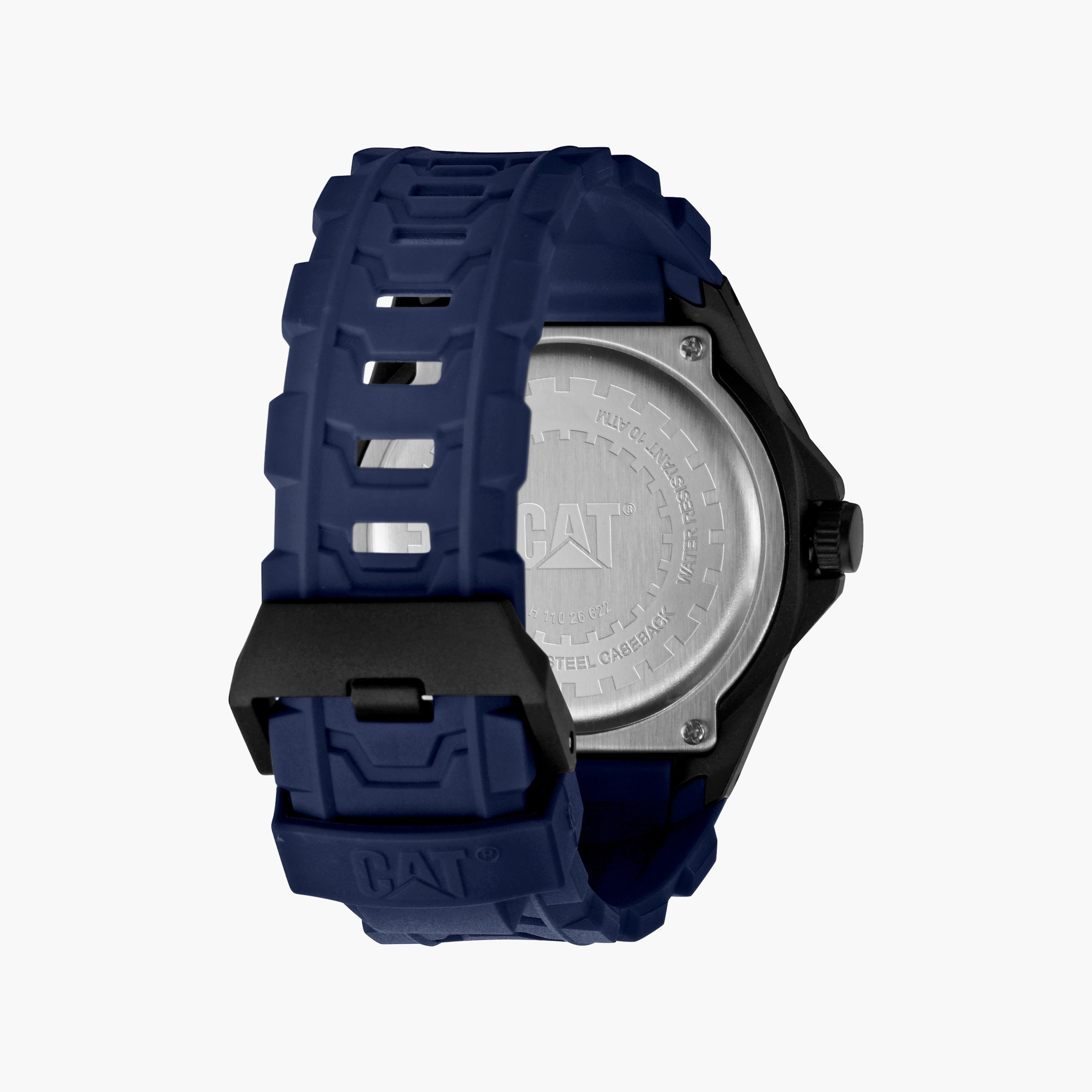 ساعة أنالوج للرجال مع 42 ملم ذات بولي يوريثين بلون أزرق من كات | LH11026622-men-watchesandjewellery-watches-image-3