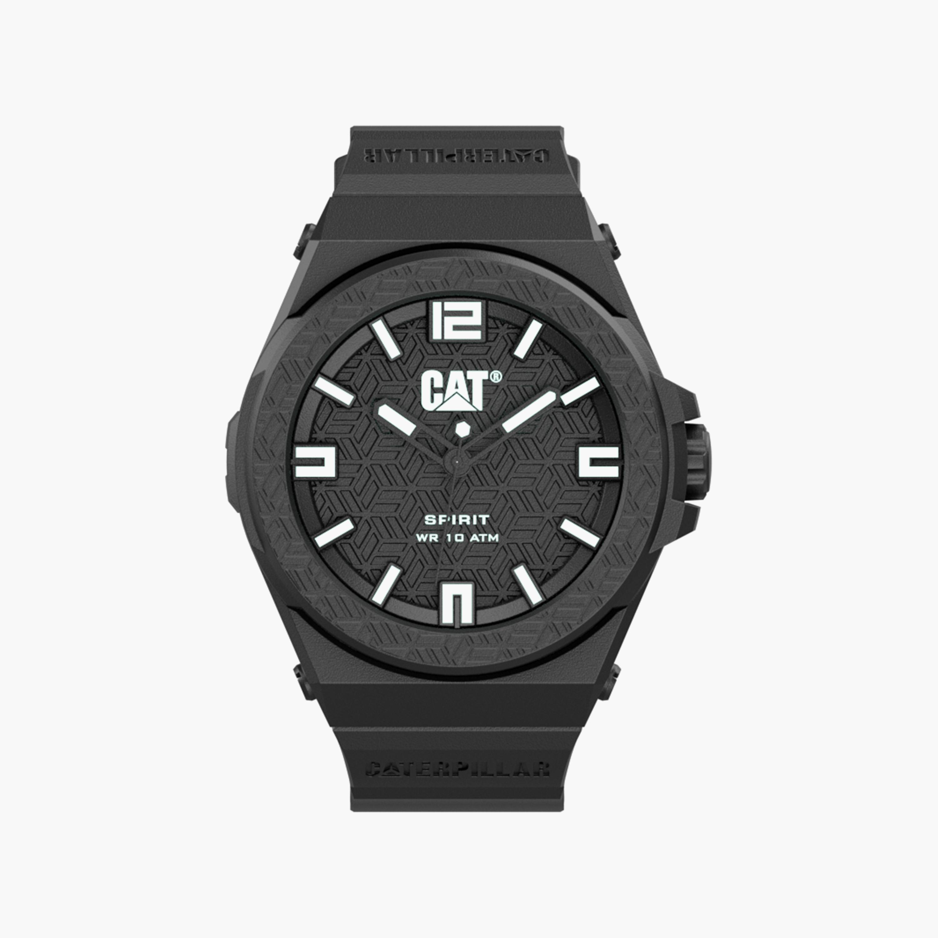 ساعة انالوج من كات للرجال مع 44 مم بلون اسود مع البولي يوريثين | LO11121112-men-watchesandjewellery-watches-image-1