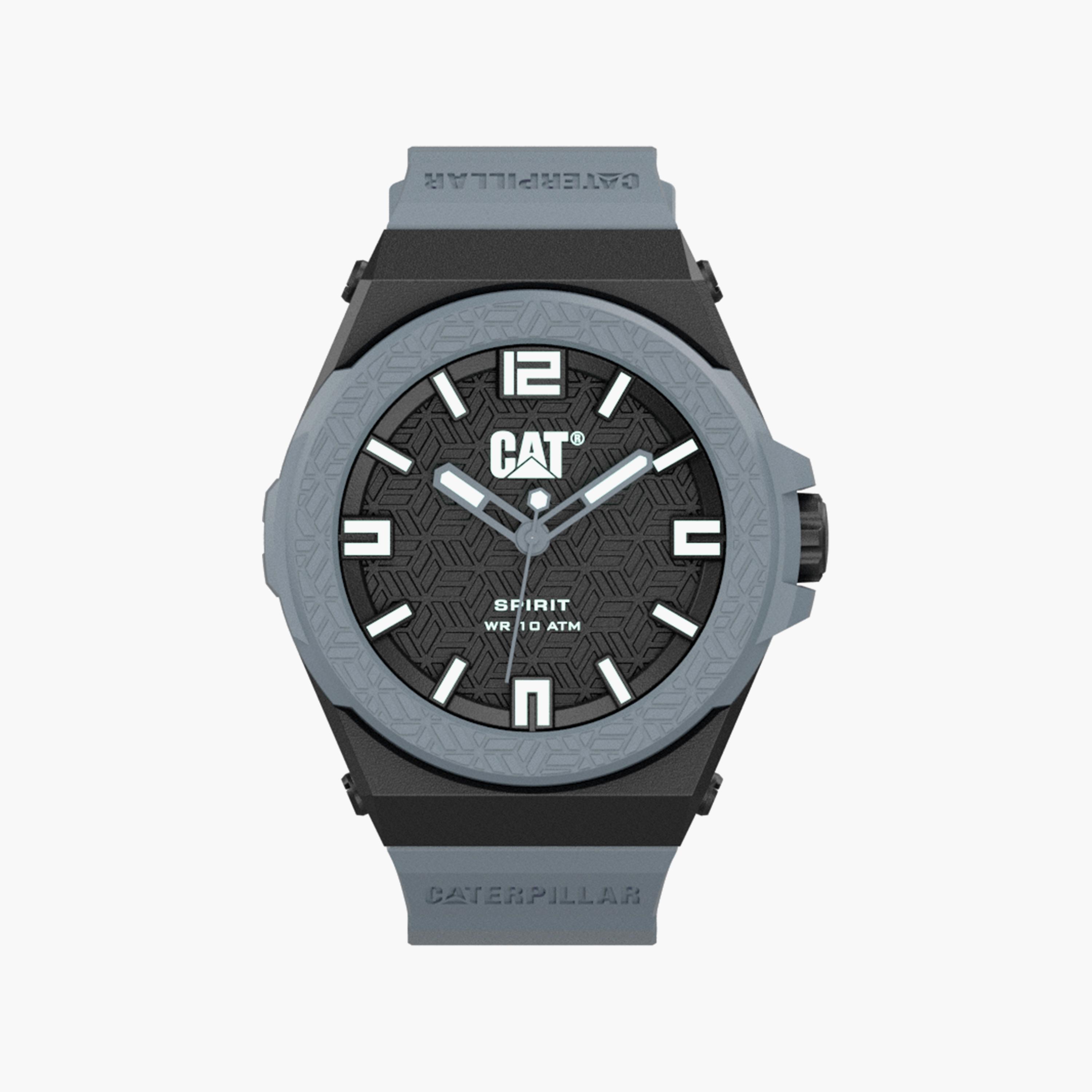 ساعة كات للرجال من السيليكون ذات انالوج باللون الرمادي بمقاس 44 ملم | LO11125115-men-watchesandjewellery-watches-image-1