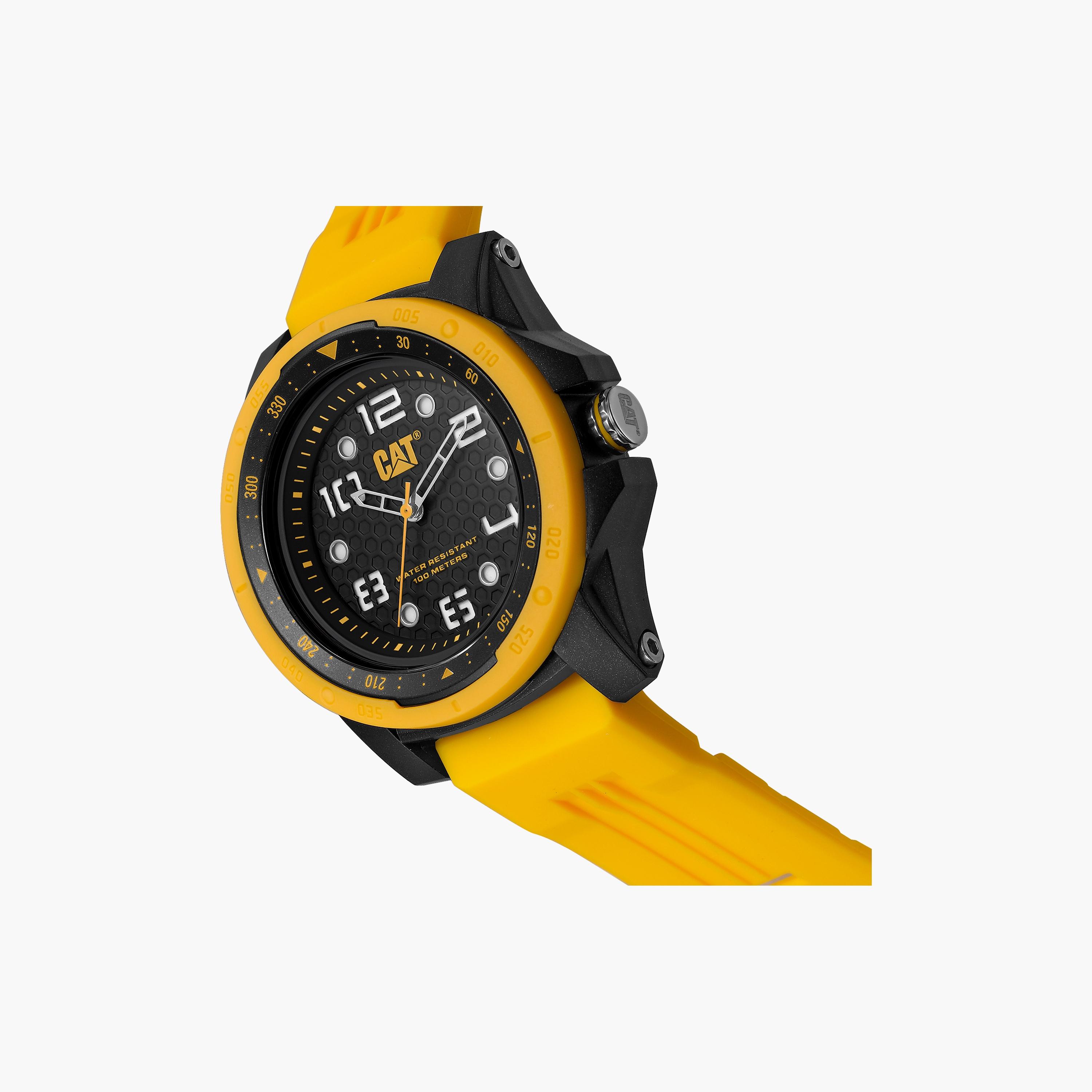 ساعة انالوج من كات للرجال مع 42 مم بلون اصفر مع البولي يوريثين | LP16027131-men-watchesandjewellery-watches-image-2