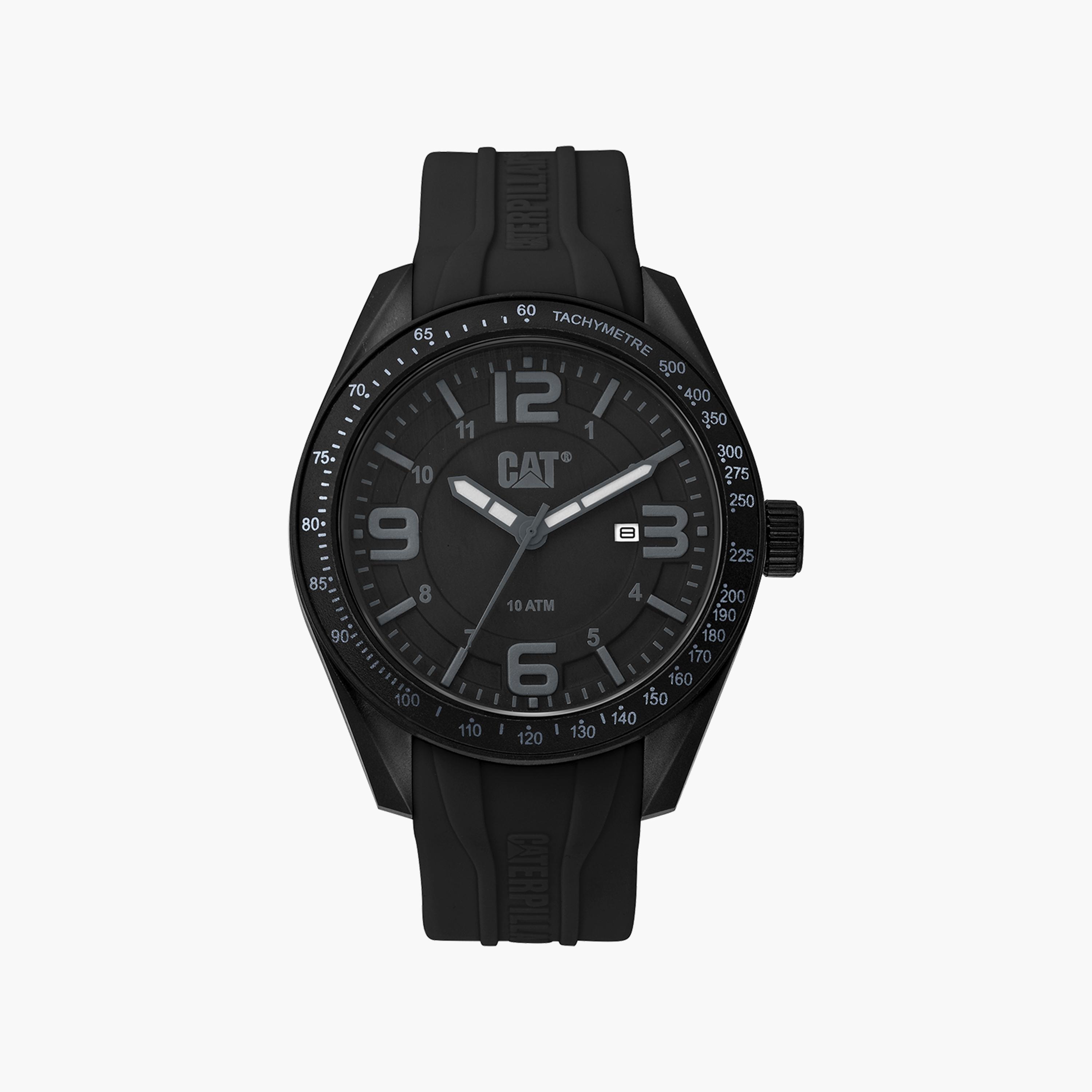 ساعة انالوج من كات للرجال مع 43 مم بلون اسود مع البولي يوريثين | LQ16121135-men-watchesandjewellery-watches-image-1