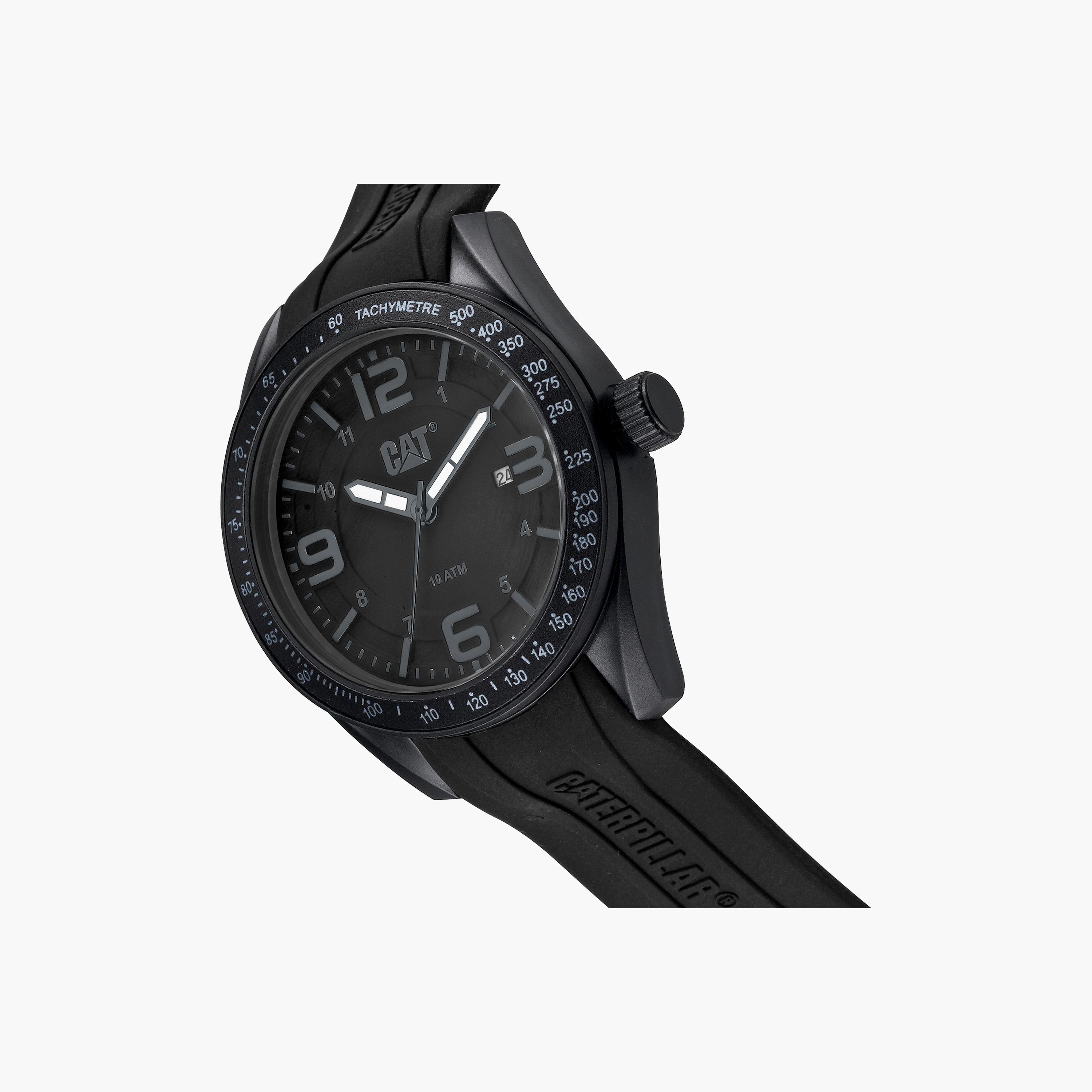 ساعة انالوج من كات للرجال مع 43 مم بلون اسود مع البولي يوريثين | LQ16121135-men-watchesandjewellery-watches-image-2