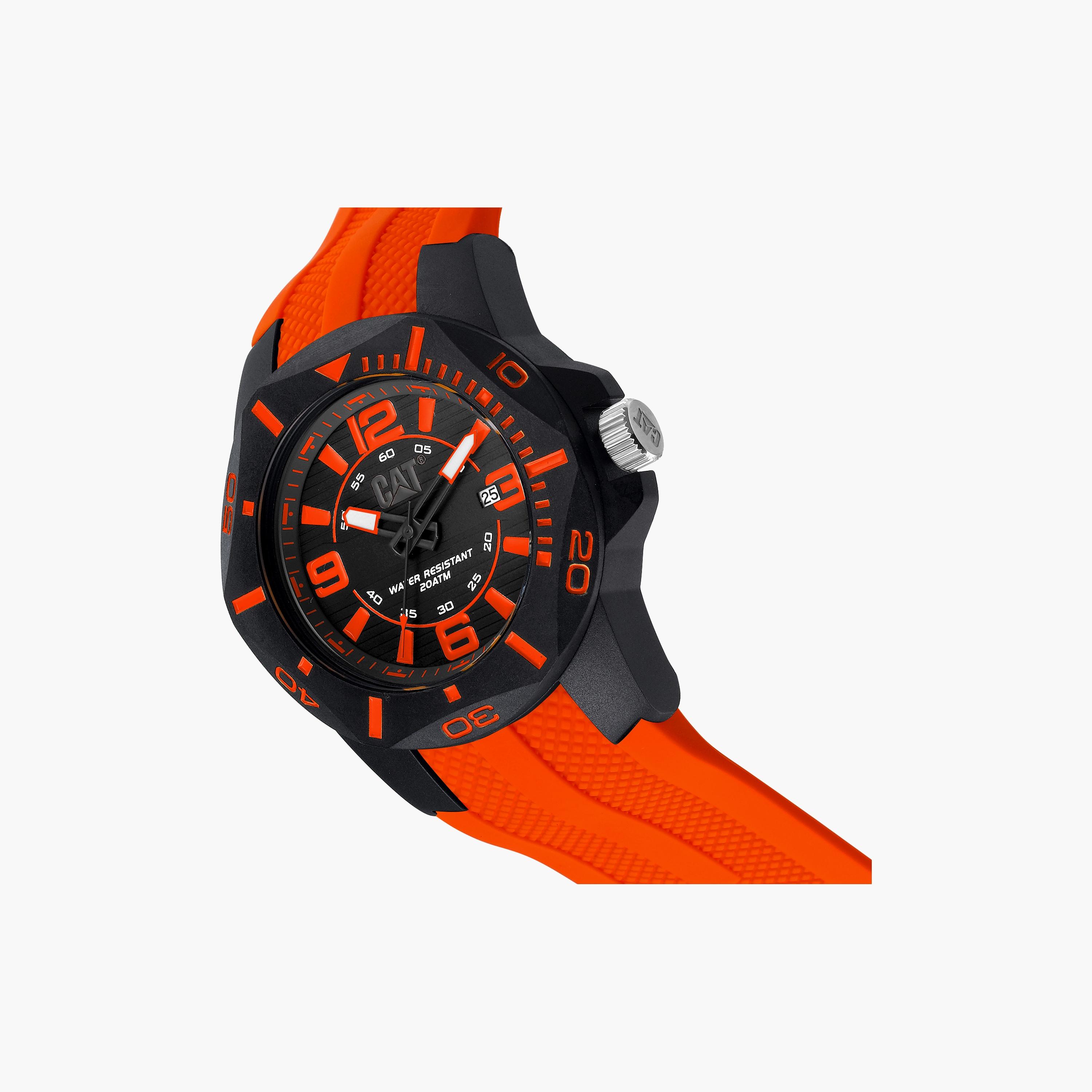 CAT Men's 43 MM Red Analog Silicone Watch | LR16128138-men-watchesandjewellery-watches-image-2