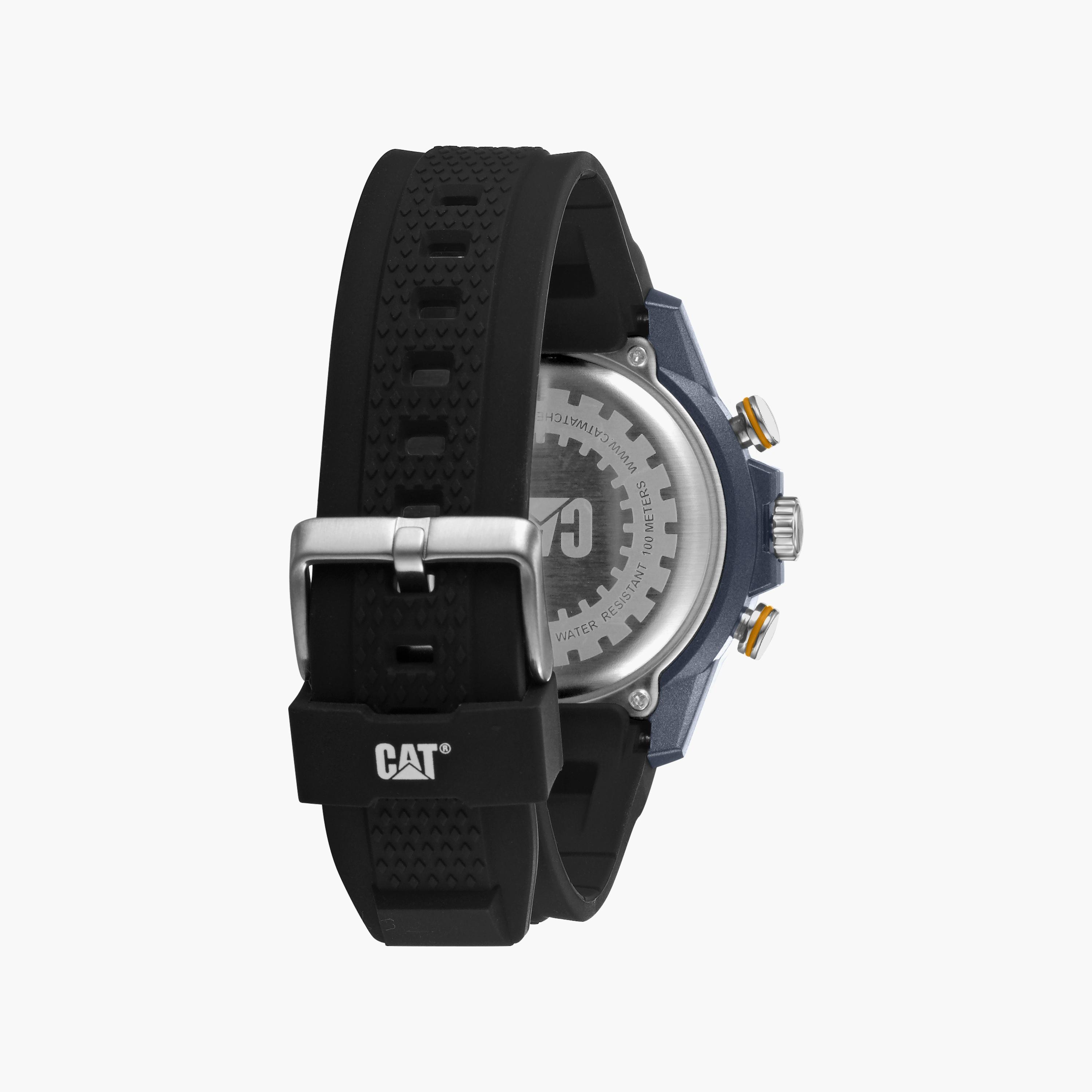 ساعة أنالوج رقمية للرجال مع 43 ملم ذات سيليكون بلون أسود من كات | MH15521138-men-watchesandjewellery-watches-image-3