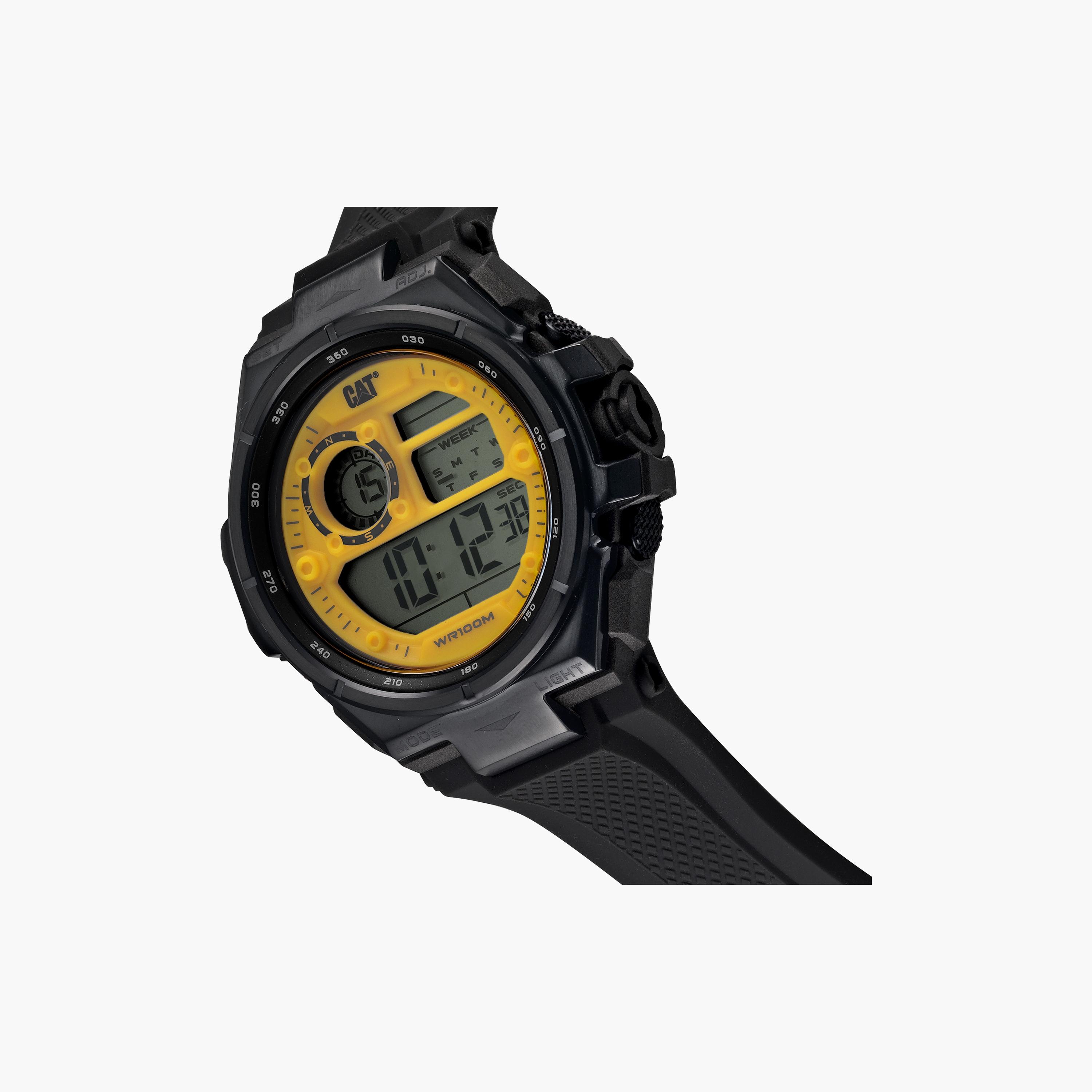 ساعة رقمية من كات للرجال مع 52 مم بلون اسود مع سيليكون | OD16721741-men-watchesandjewellery-watches-image-2