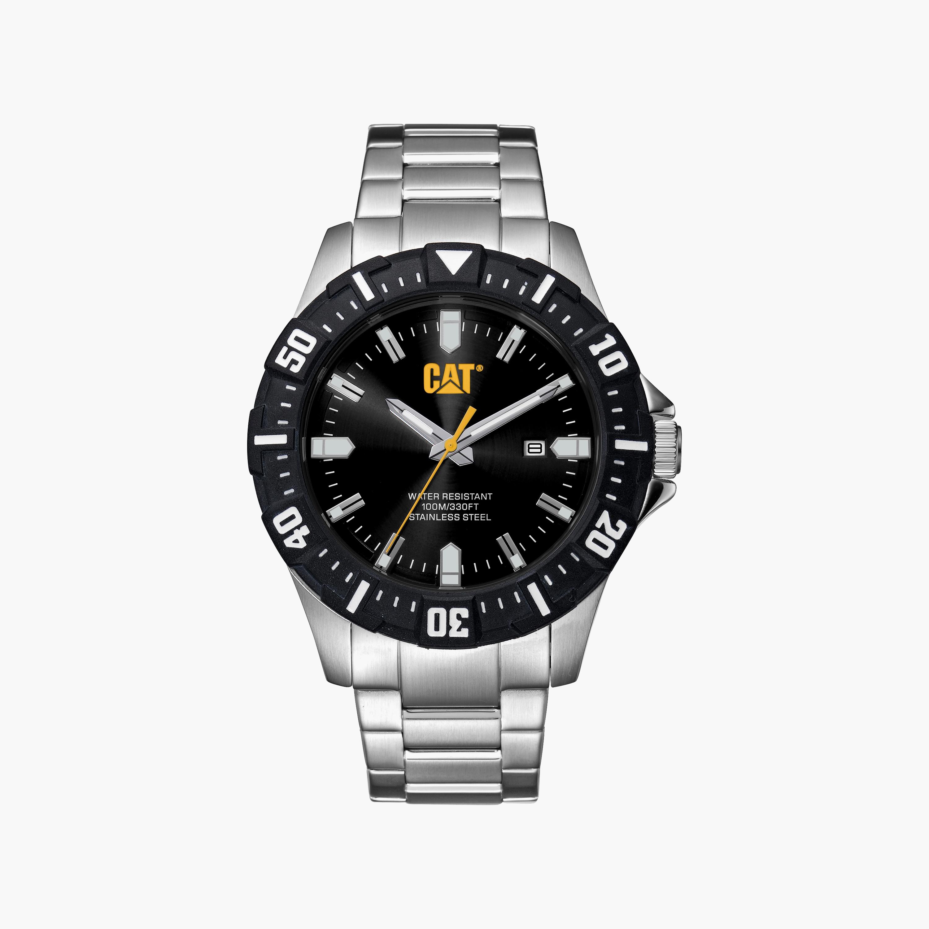 ساعة كات للرجال 42 ملم انالوج بلون فضي مع ستانلس ستيل | PZ14111121-men-watchesandjewellery-watches-image-1