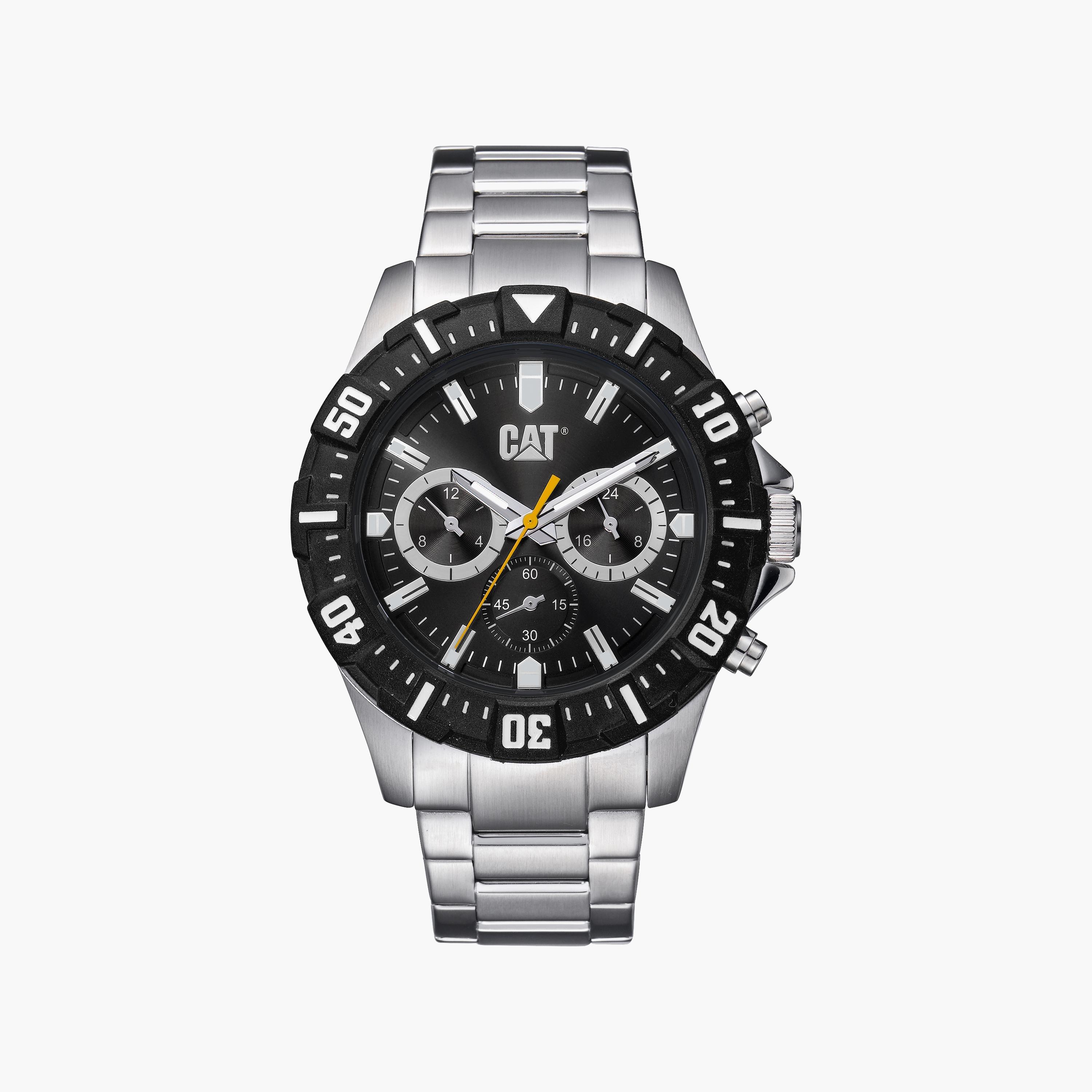 ساعة كات للرجال 42 ملم كرونوغراف بلون فضي مع ستانلس ستيل | PZ14911121-men-watchesandjewellery-watches-image-1