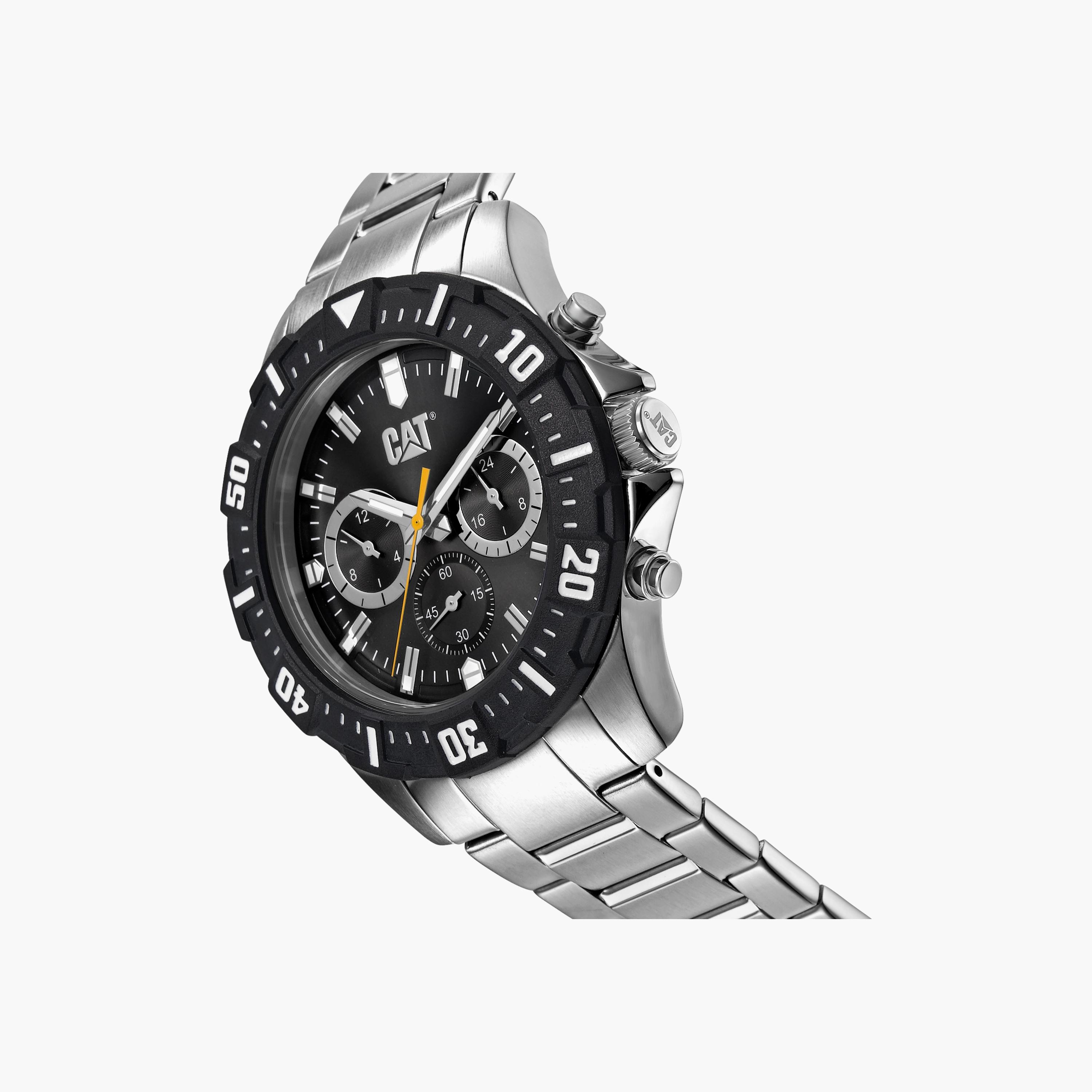 ساعة كات للرجال 42 ملم كرونوغراف بلون فضي مع ستانلس ستيل | PZ14911121-men-watchesandjewellery-watches-image-2