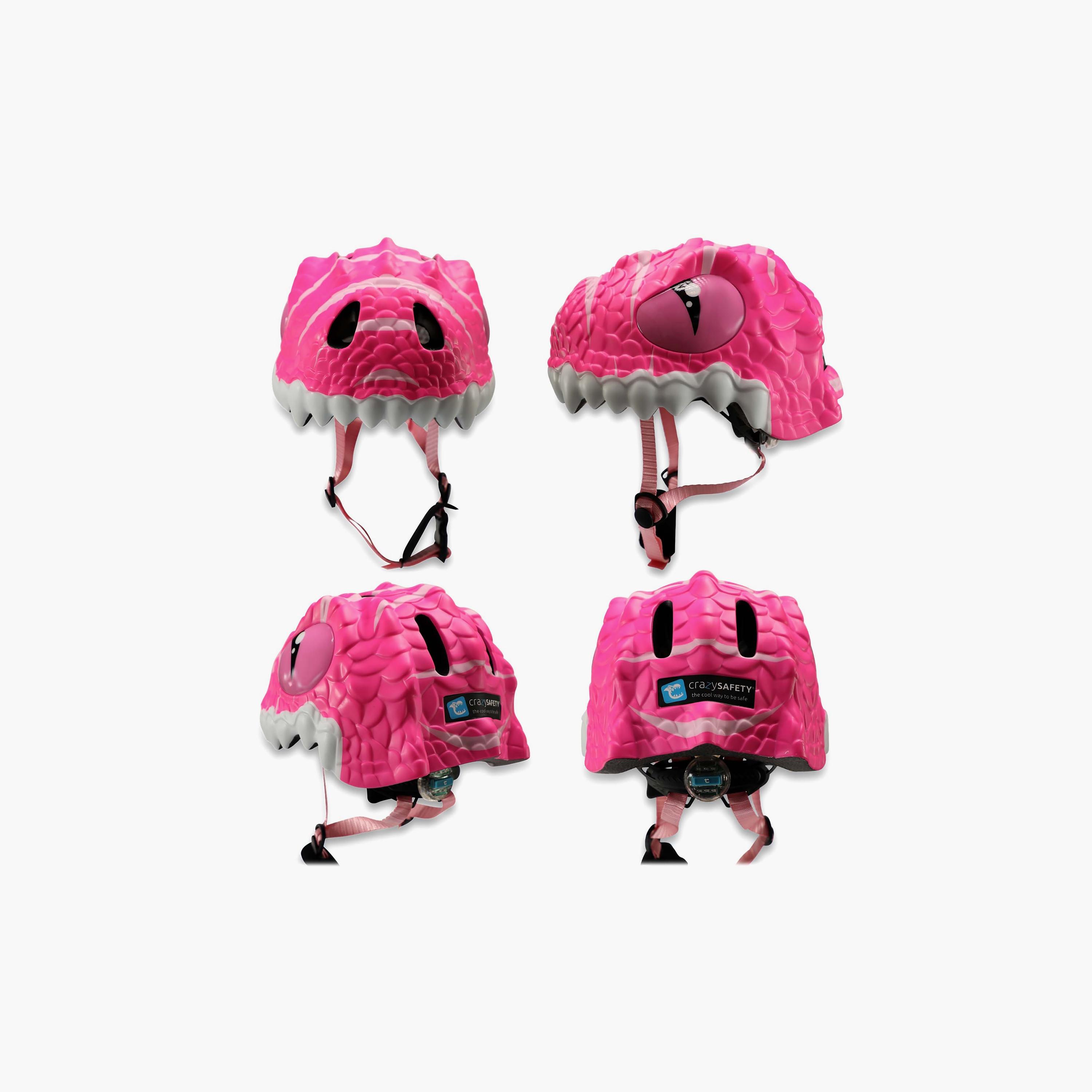 Crazy Safety Adjustable Bicycle Helmet - Dino-toys-outdoor-bikesandrideons-bikesafetyaccessories-image-2