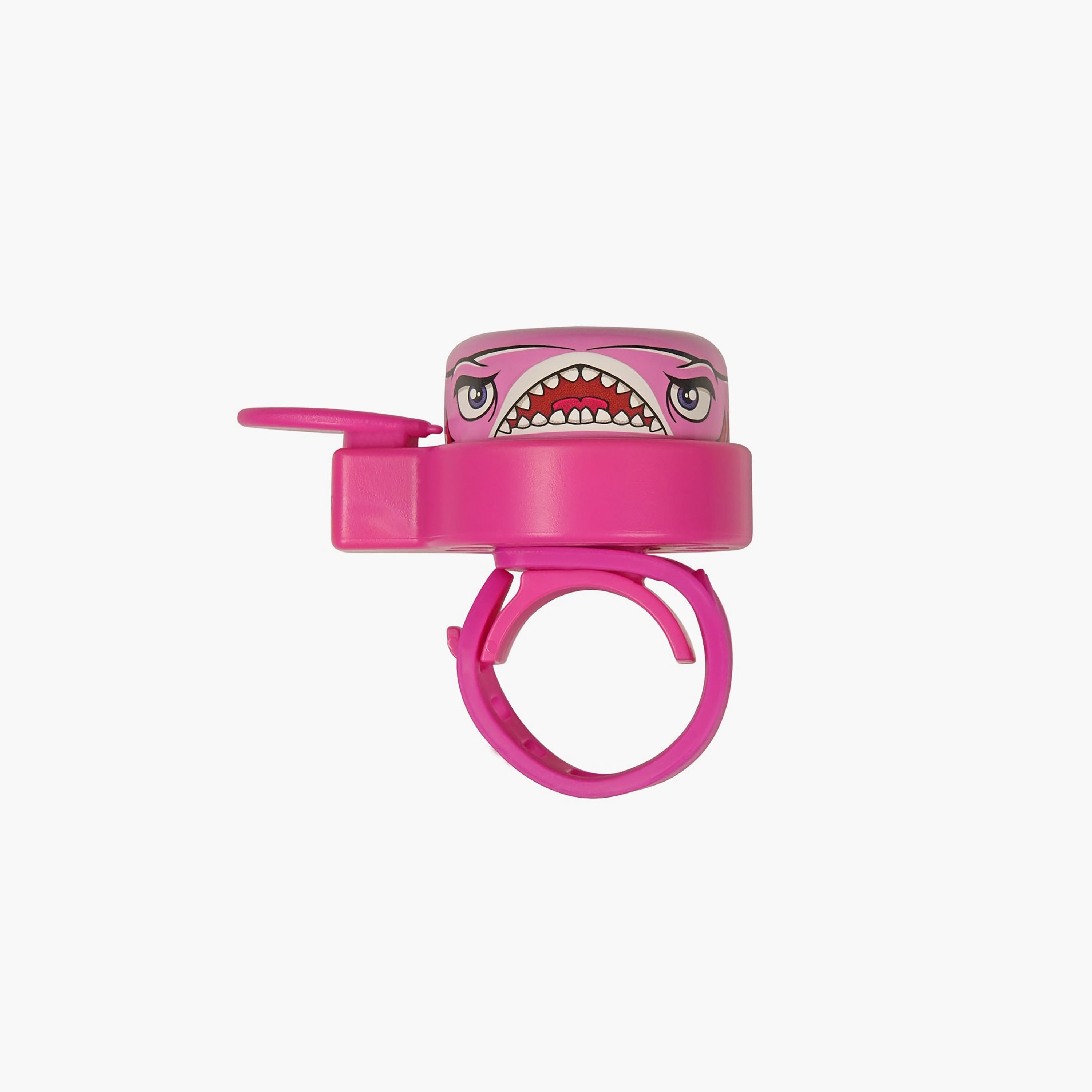 Crazy Safety Bicycle Bell - Shark - Pink-toys-outdoor-bikesandrideons-bikesafetyaccessories-image-1