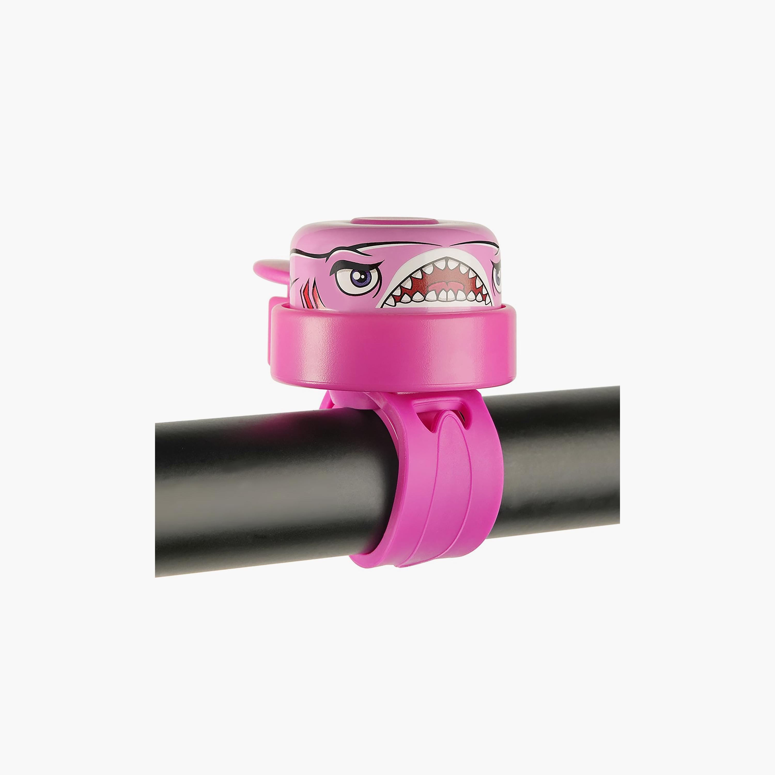 Crazy Safety Bicycle Bell - Shark - Pink-toys-outdoor-bikesandrideons-bikesafetyaccessories-image-2