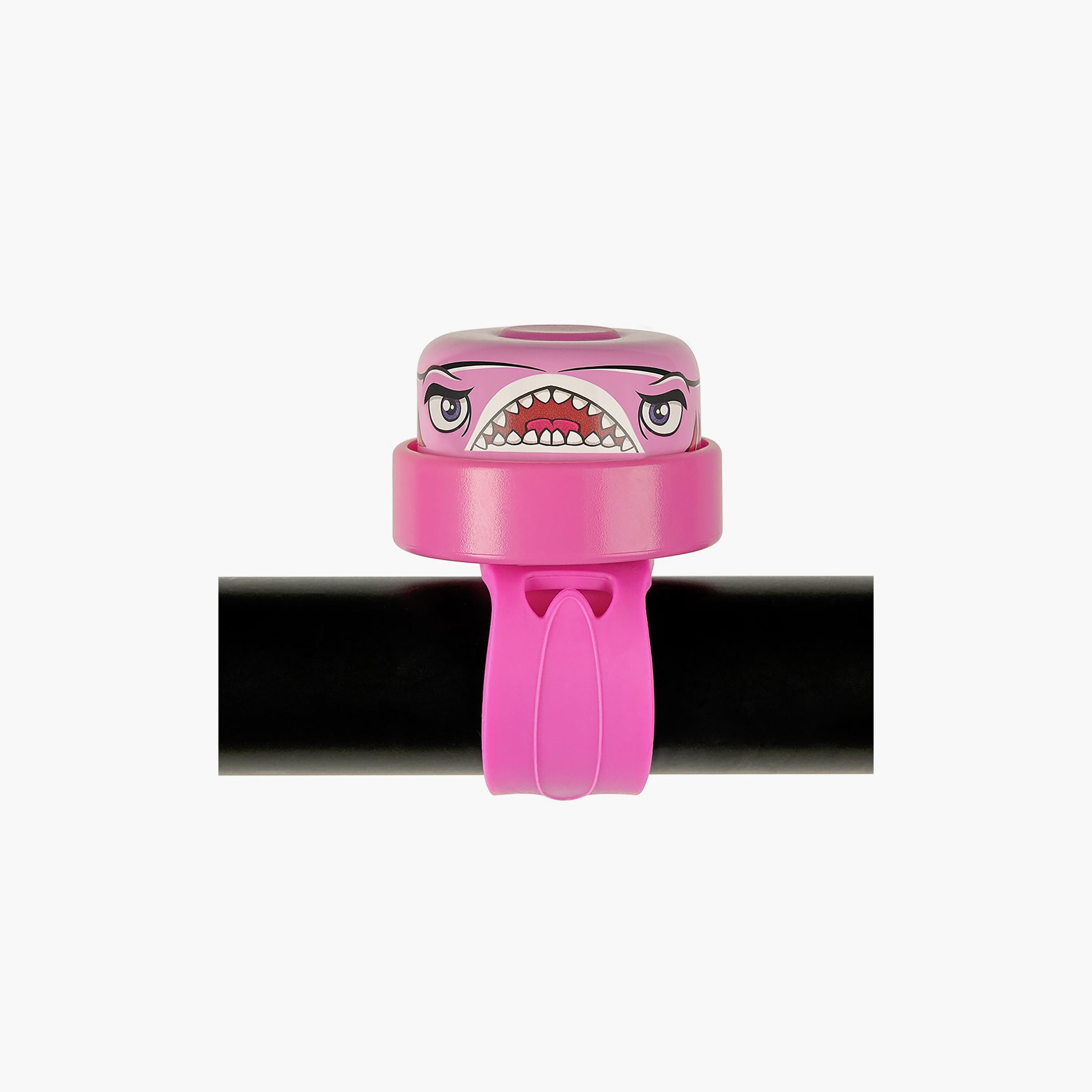Crazy Safety Bicycle Bell - Shark - Pink-toys-outdoor-bikesandrideons-bikesafetyaccessories-image-4