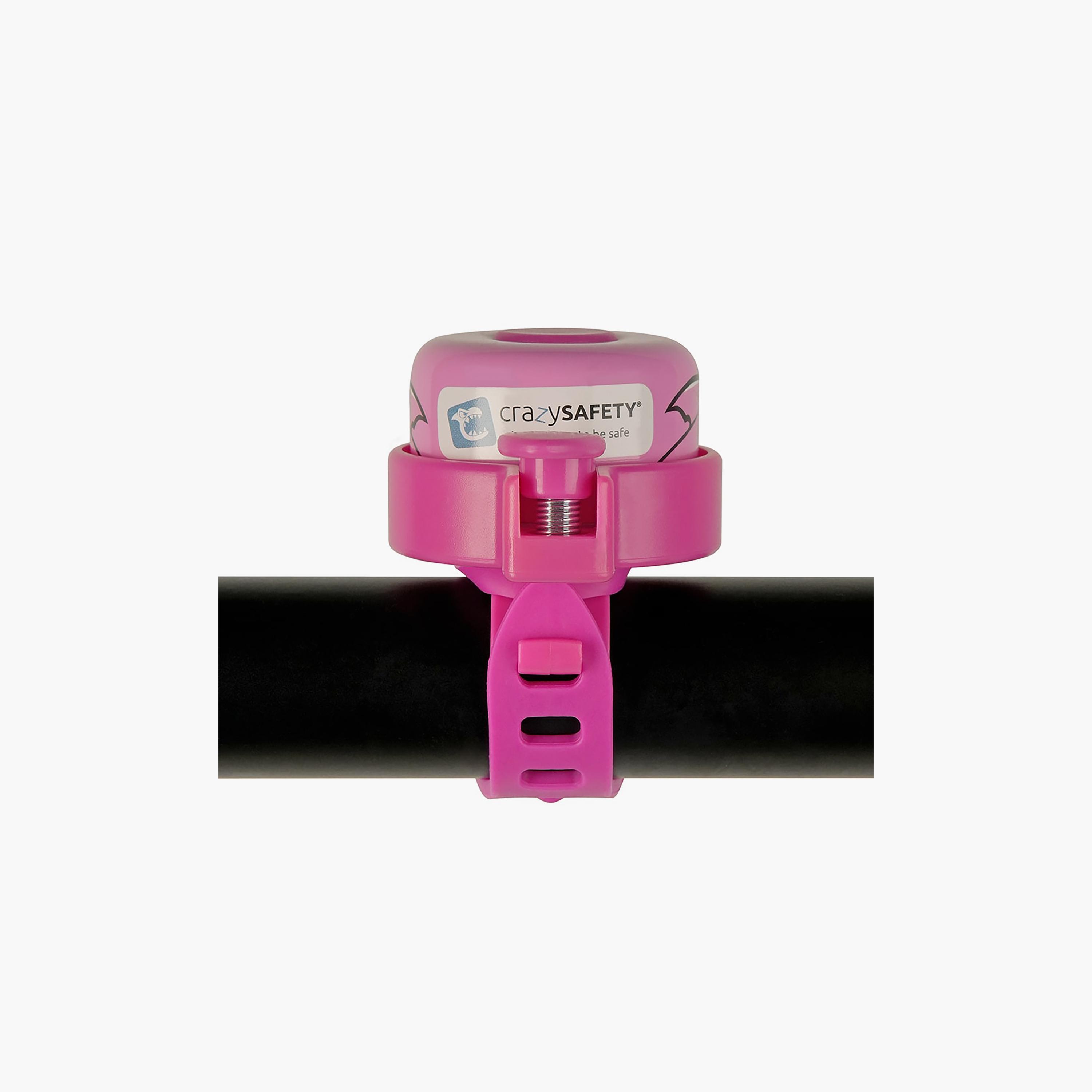 Crazy Safety Bicycle Bell - Shark - Pink-toys-outdoor-bikesandrideons-bikesafetyaccessories-image-5
