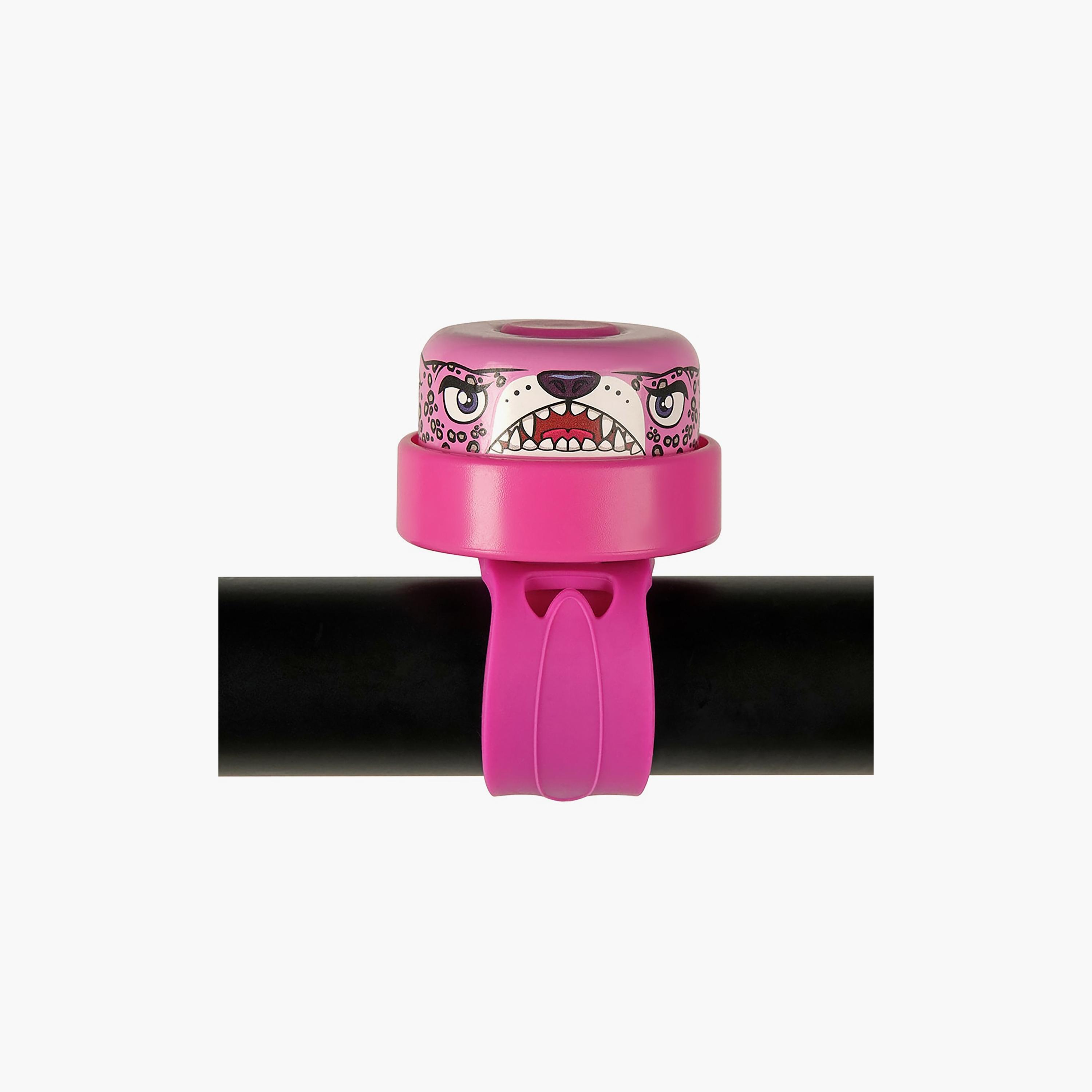 Crazy Safety Bicycle Bell - Leopard - Pink-toys-outdoor-bikesandrideons-bikesafetyaccessories-image-4