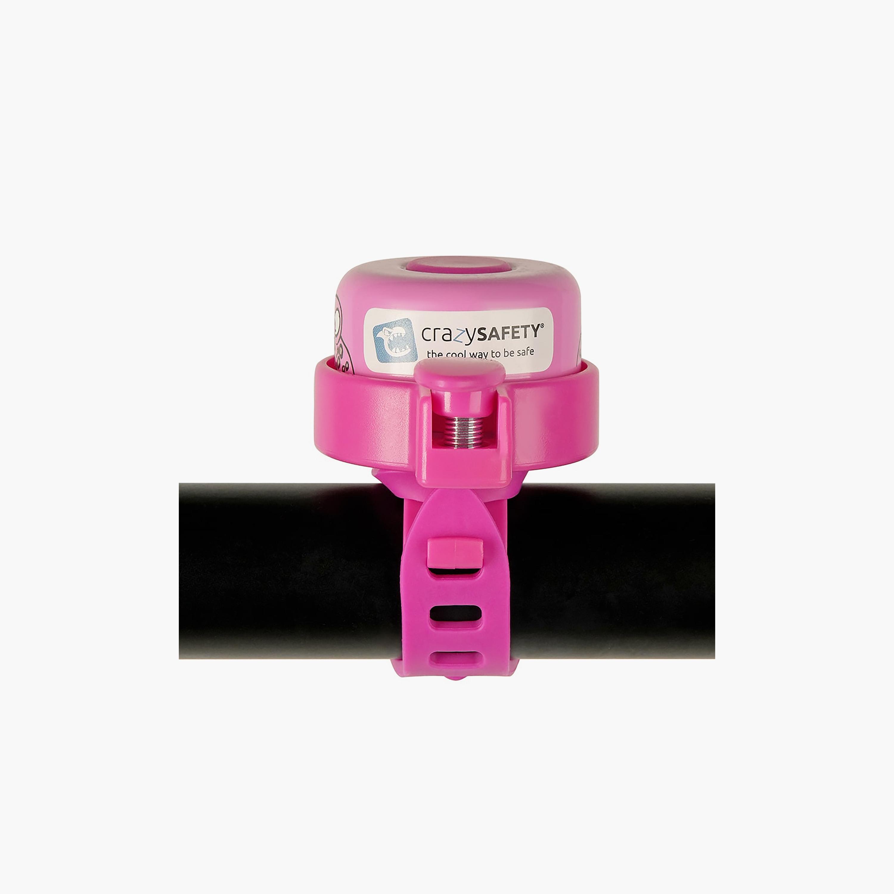 Crazy Safety Bicycle Bell - Leopard - Pink-toys-outdoor-bikesandrideons-bikesafetyaccessories-image-5
