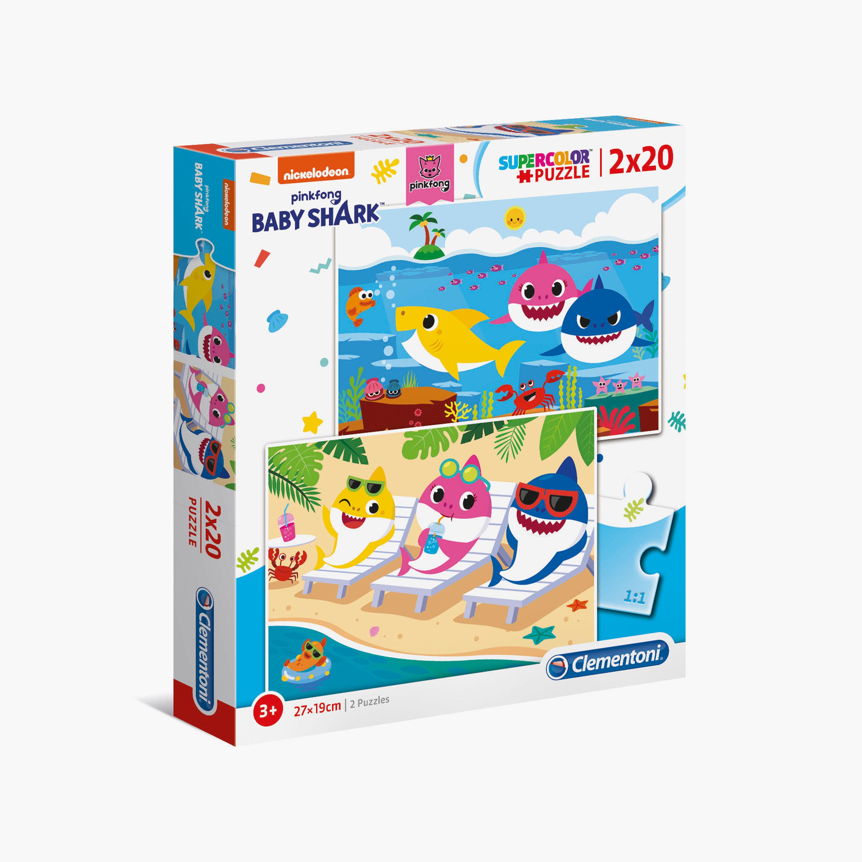Clementoni Pack of 2 Baby Shark Puzzles - 20-Piece-toys-indoortoys-puzzles-image-1