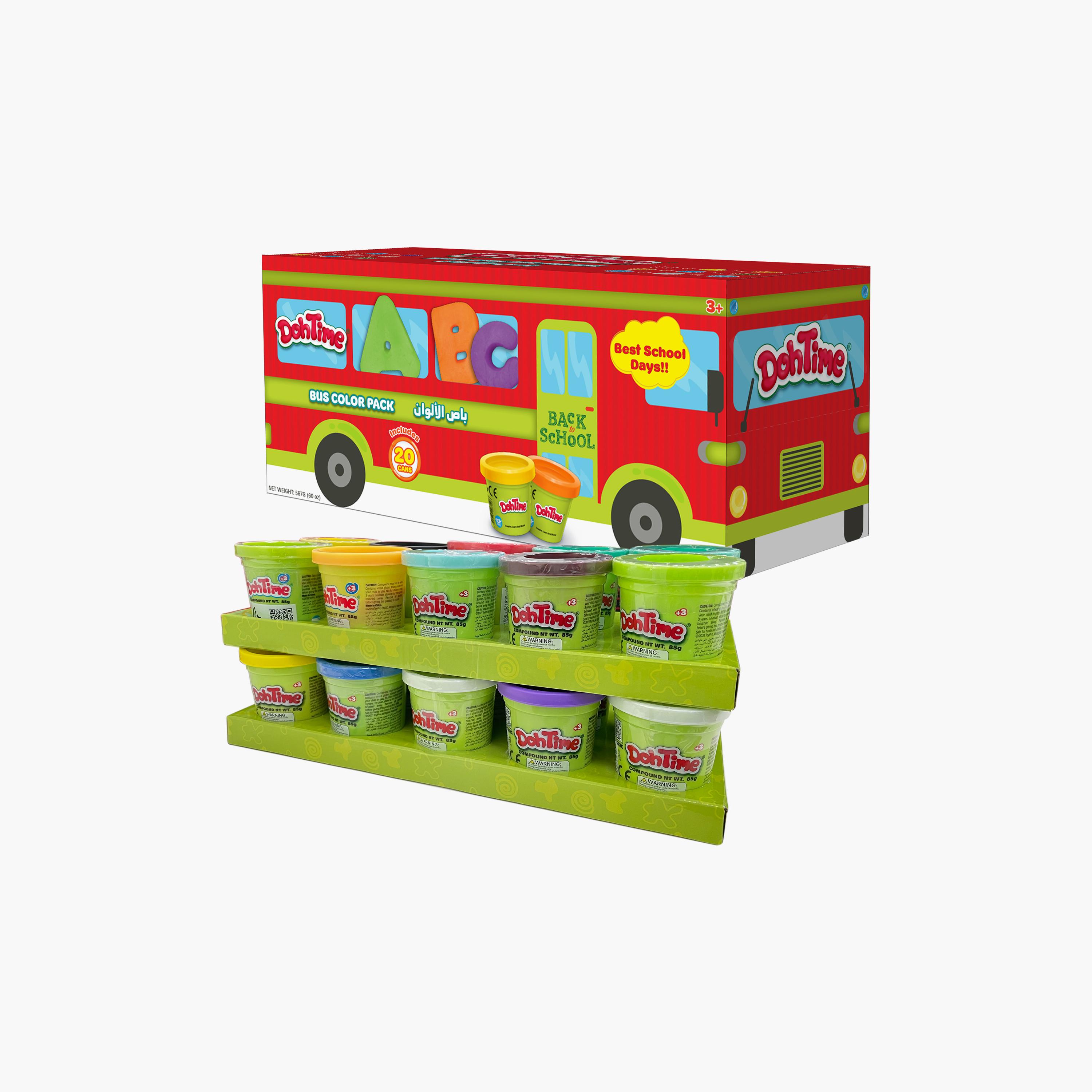 Toy Pro 20-Piece Dohtime Color Play Slime Pots-school-artsandcrafts-image-1