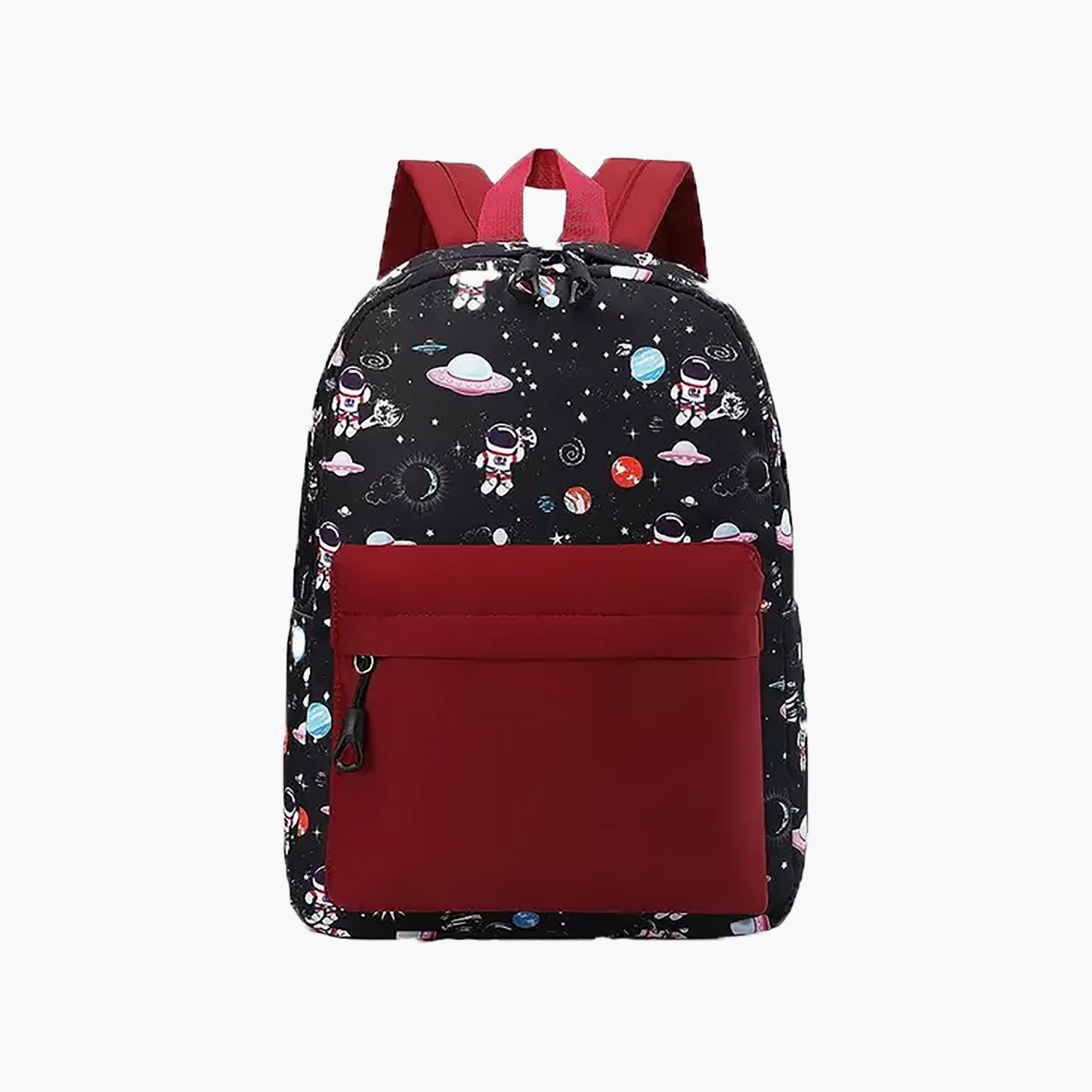 Buy Star Babies Dino Printed Cute Lightweight School Backpack Red 15 Inch Online Babyshop UAE