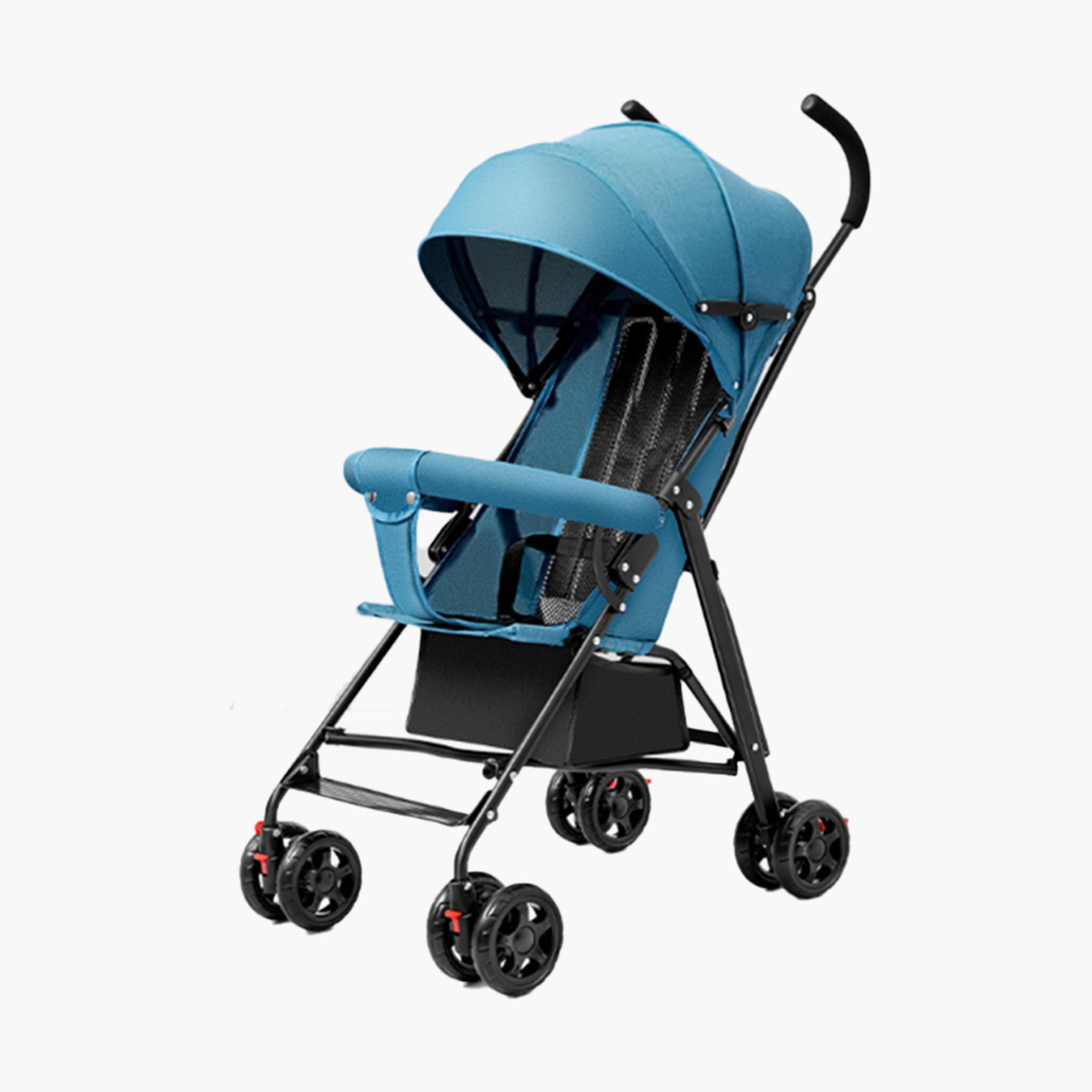 Star Babies Lightweight Foldable & Portable Stroller - 0-4 Years - Blue-baby-gear-strollersandprams-strollers-image-1