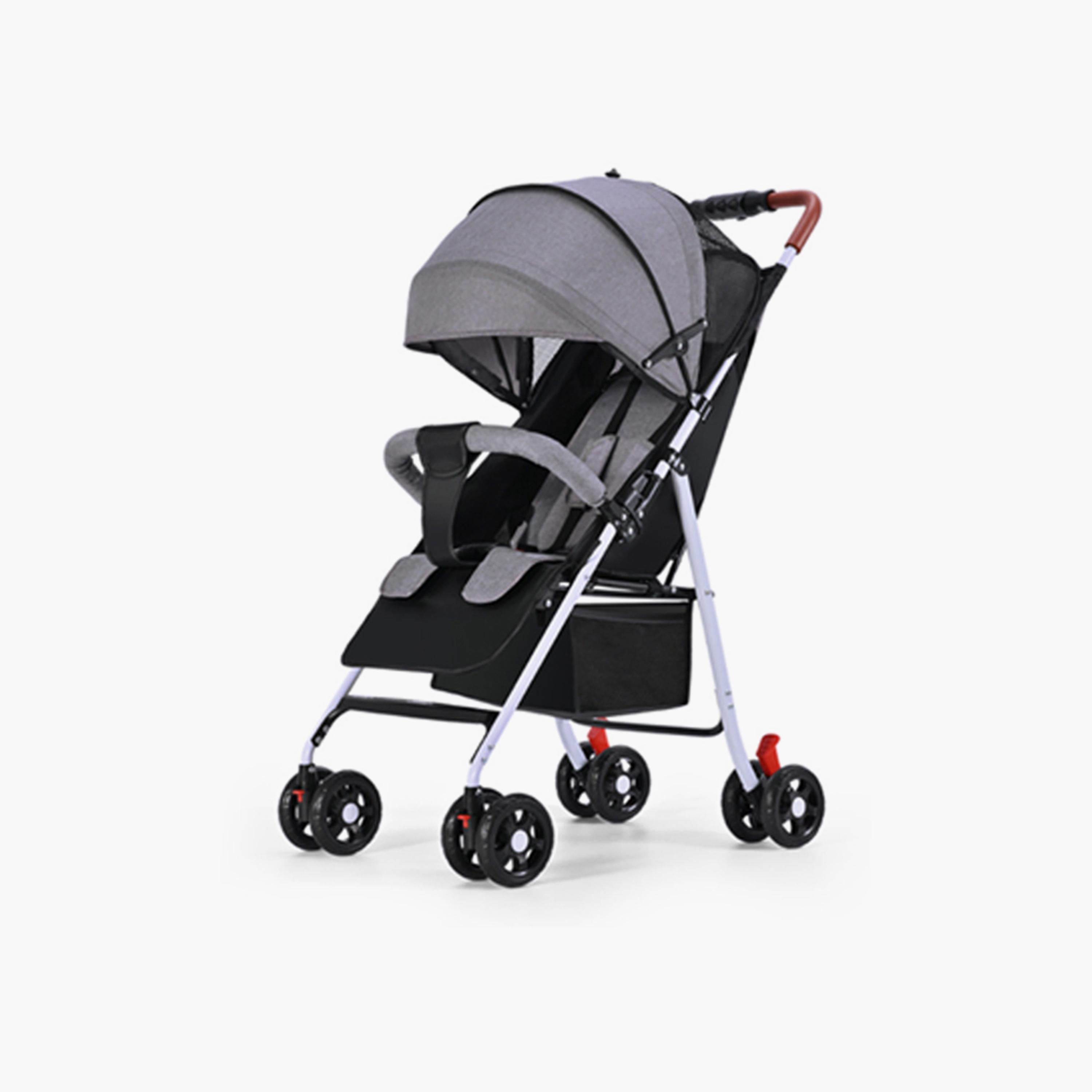 Star Babies Lightweight Foldable Portable Stroller 0 4 Years Grey