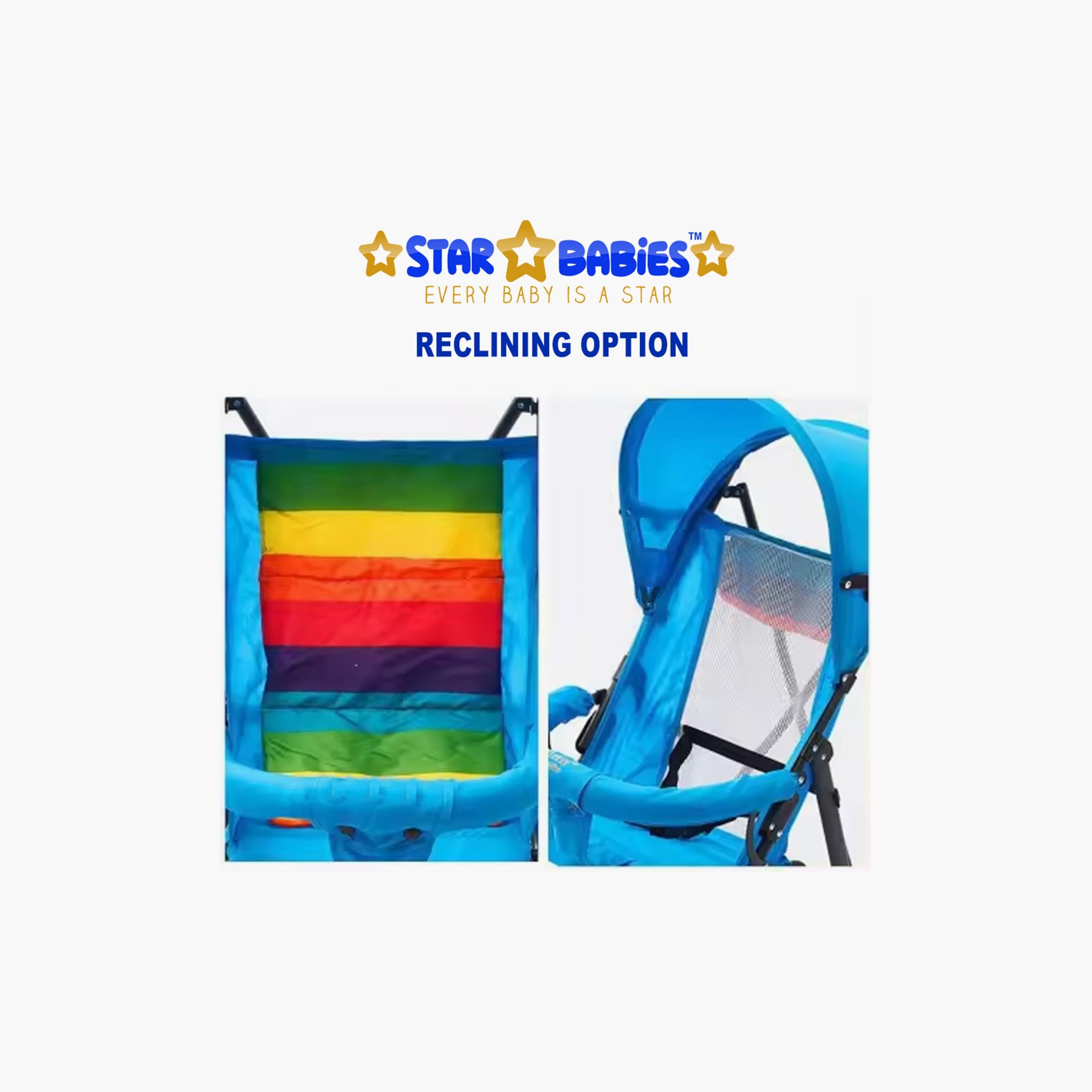Star Babies Lightweight Foldable & Portable Buggy Stroller - 0-4 Years-baby-gear-strollersandprams-strollers-image-3