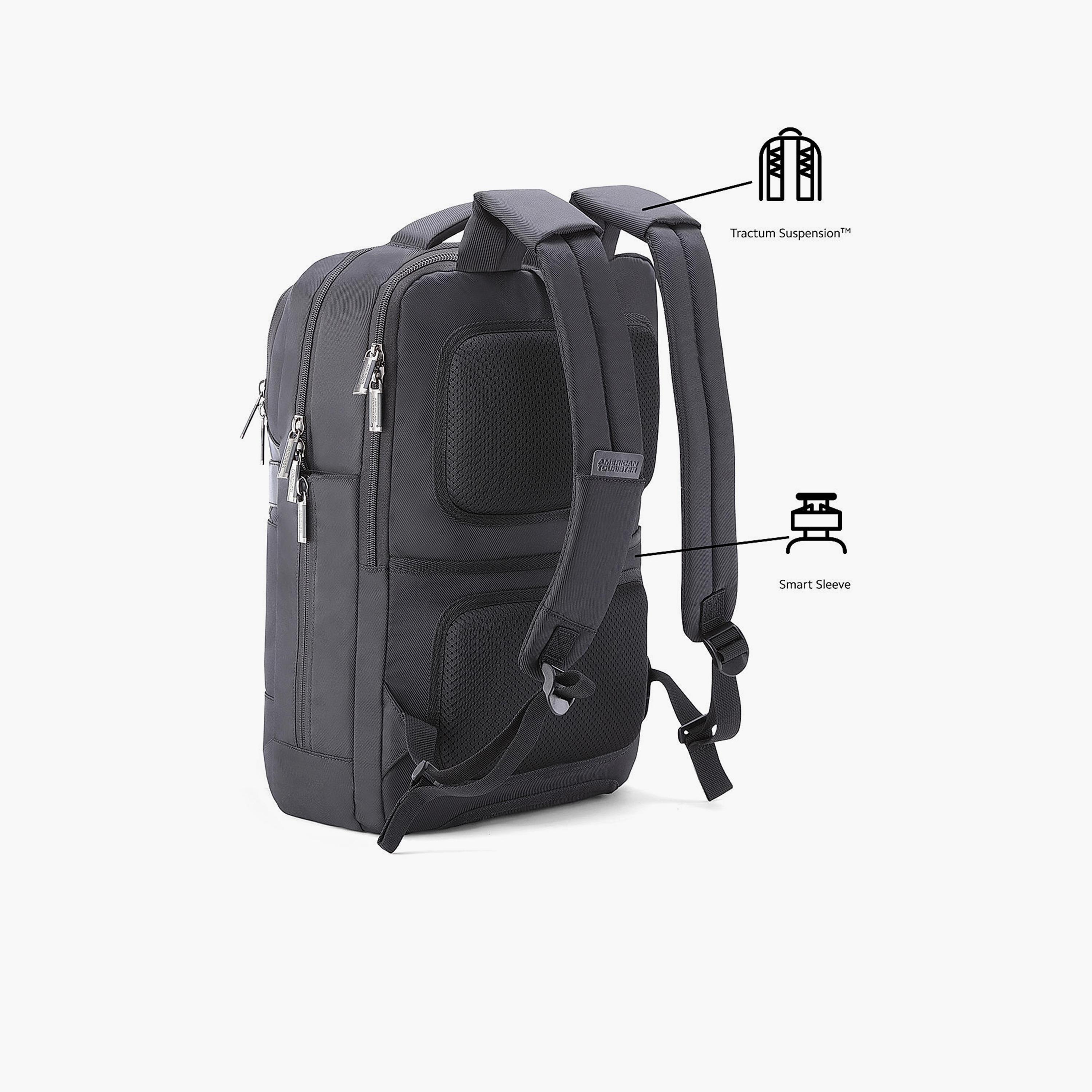 American Tourister Rubio Laptop Bag with Zip Closure and Adjustable Strap-men-bags-image-6