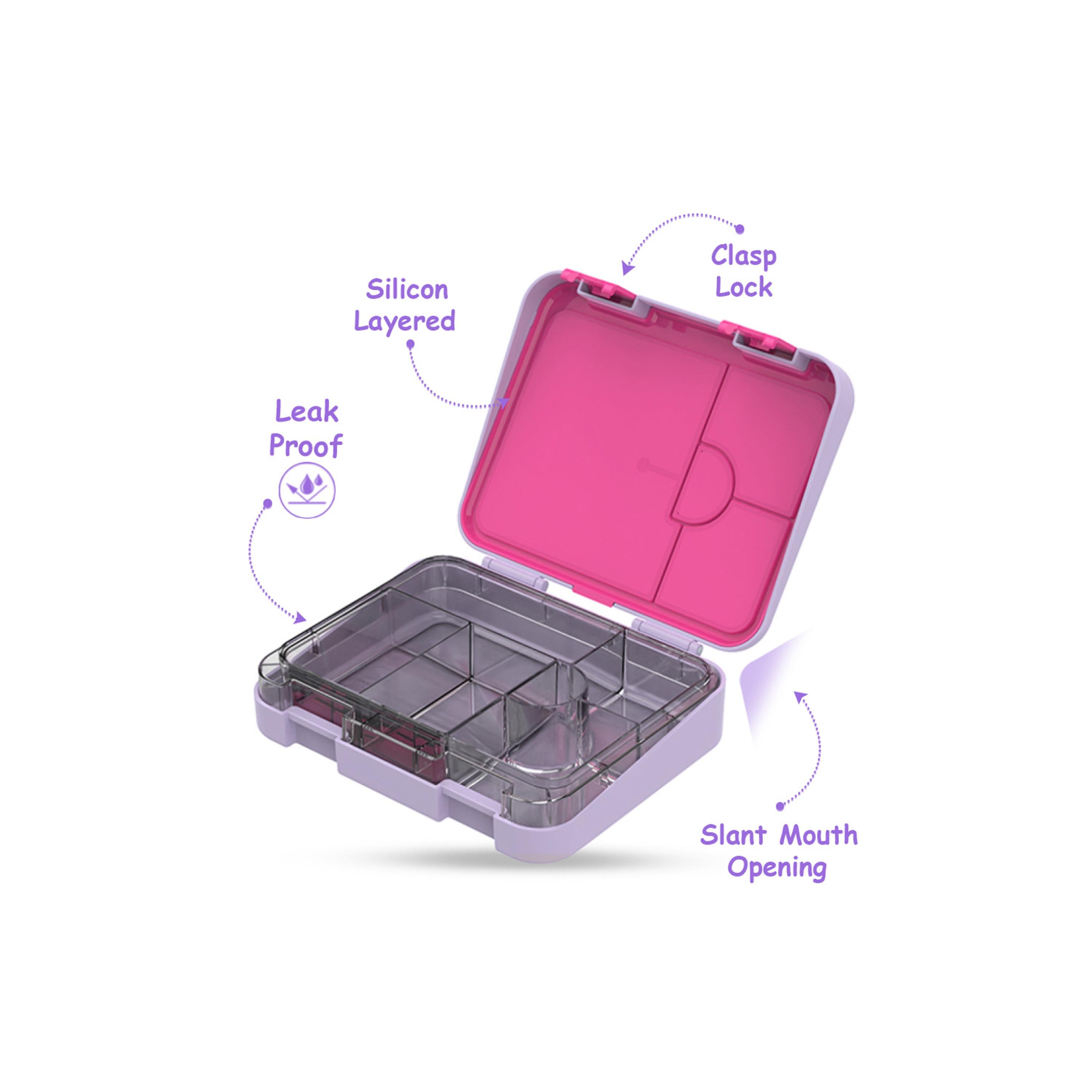 Eazy Kids 6 & 4 Convertible Bento Lunch Box Set - Mermaid - Purple-school-lunchessentials-lunchboxes-image-8