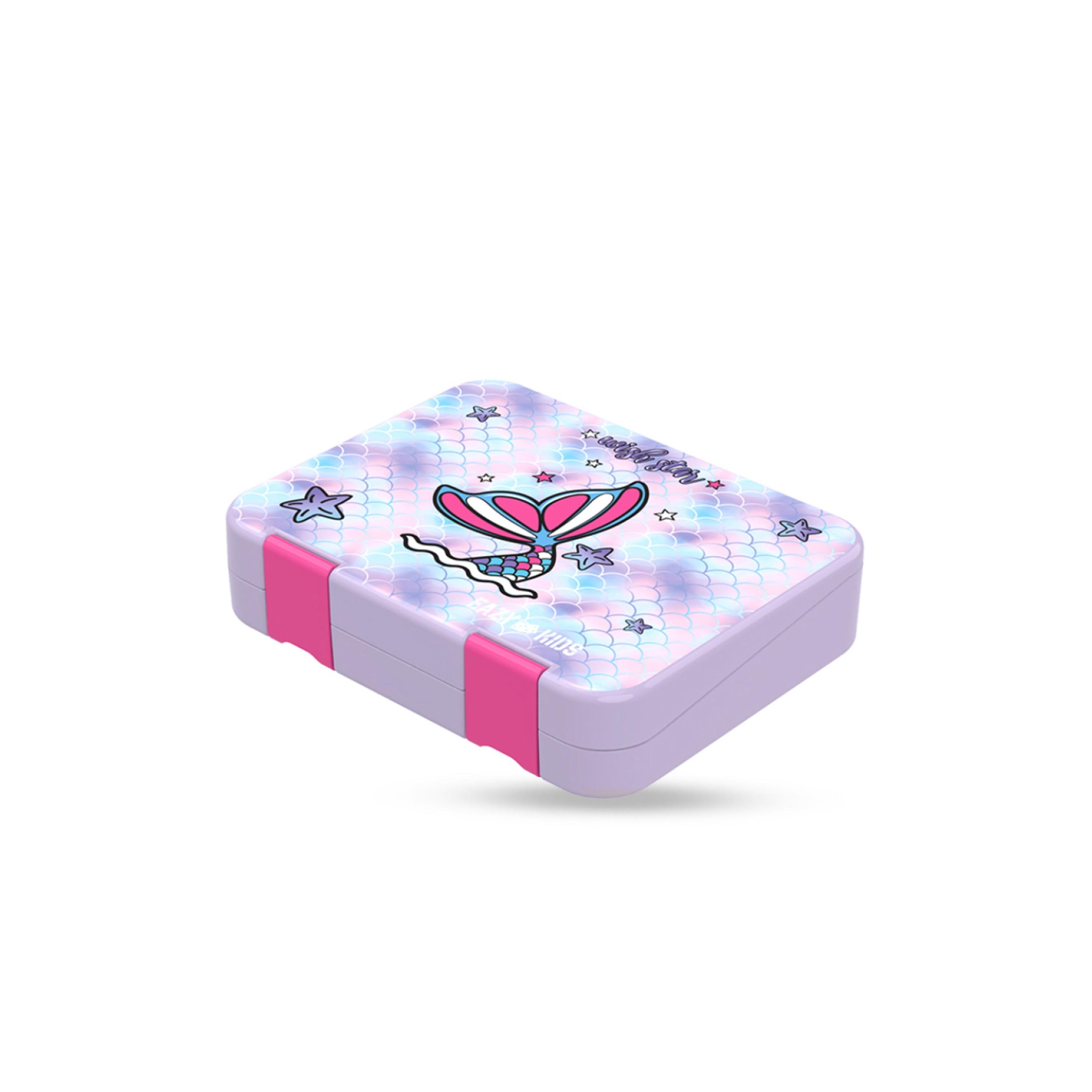 Eazy Kids 6 & 4 Convertible Bento Lunch Box Set - Mermaid - Purple-school-lunchessentials-lunchboxes-image-6