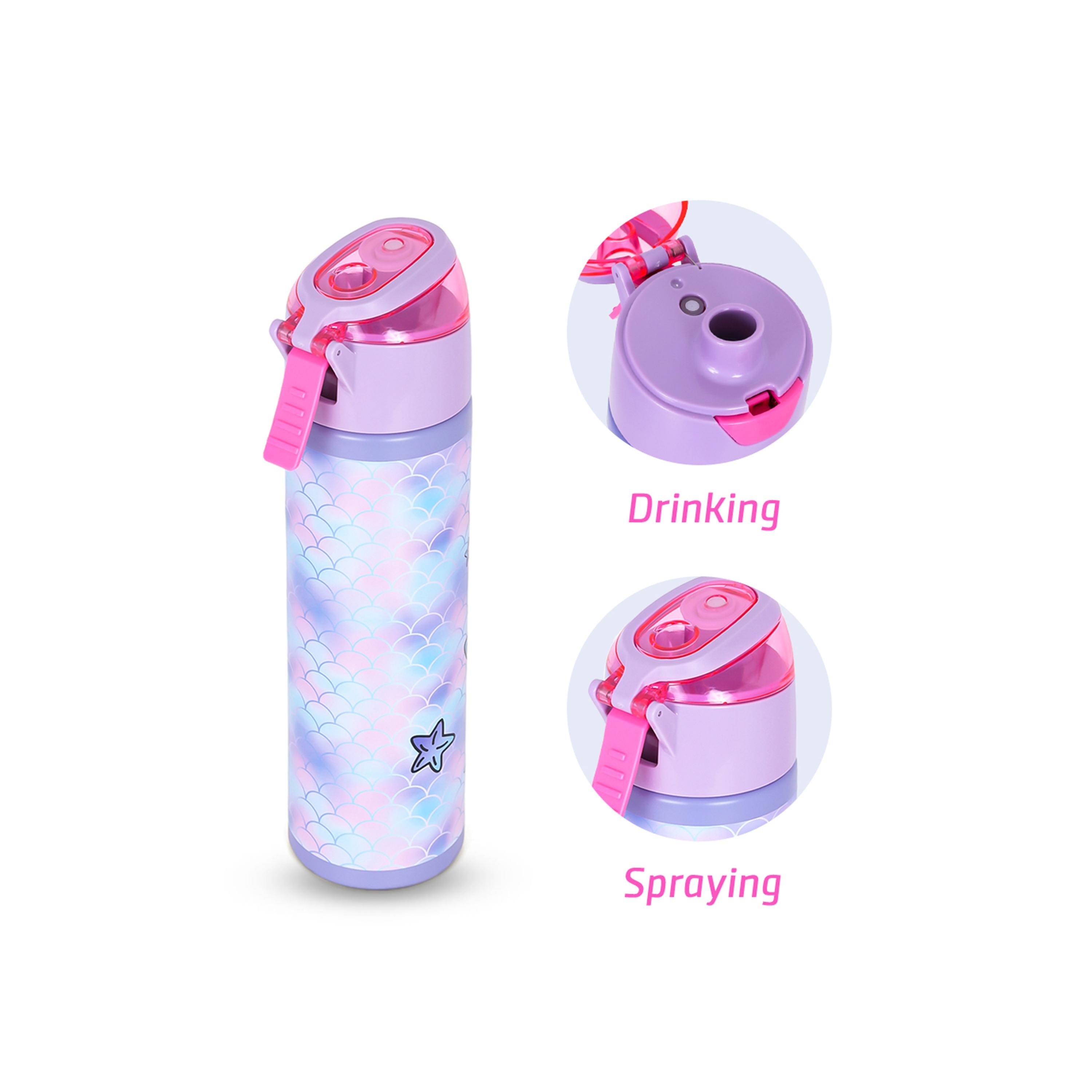 Eazy Kids Set of 5 Mermaid Printed Trolley School Bag Set - Purple - 18 Inch-school-bagsandbackpacks-sets-image-7
