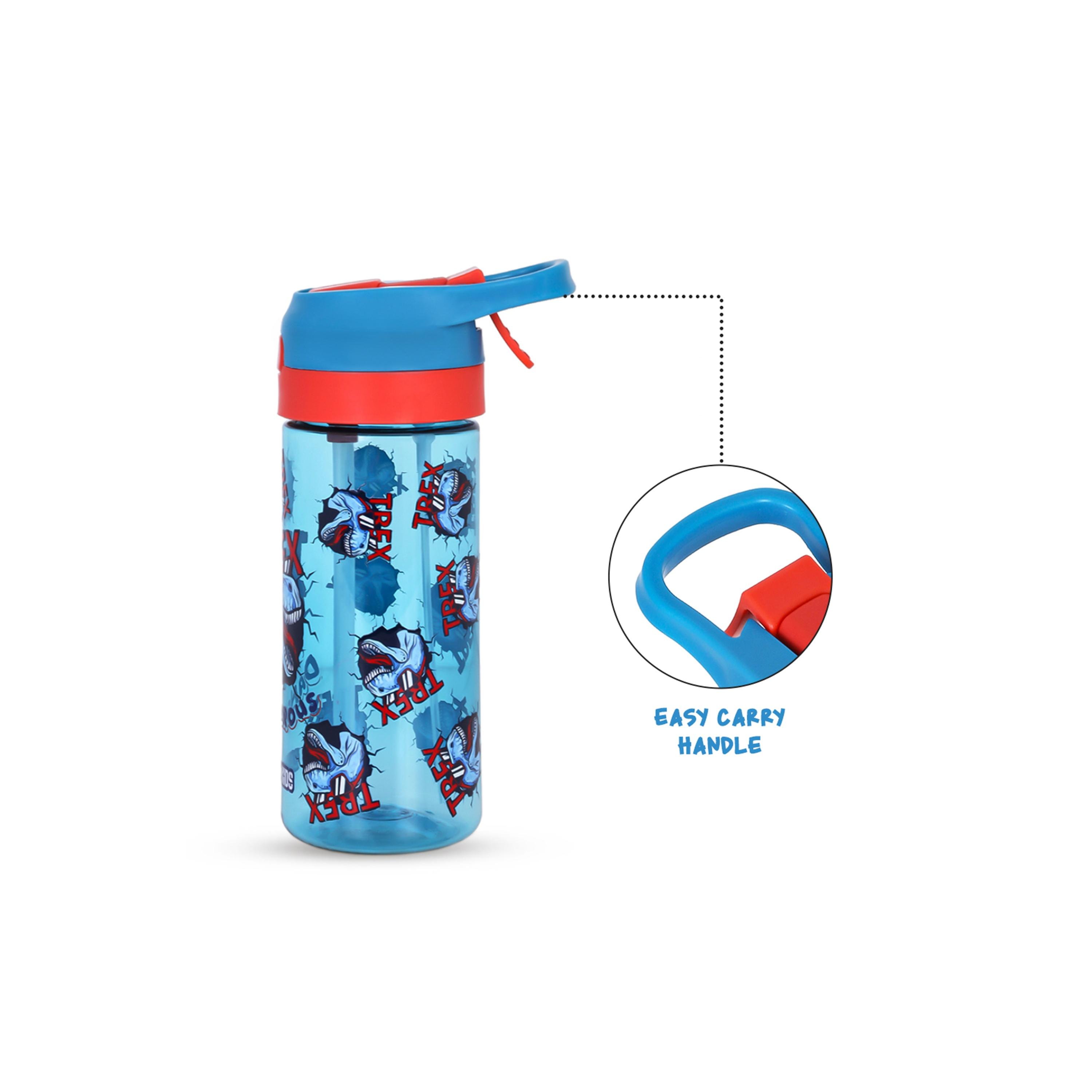 Eazy Kids Set of 5 T-Rex Dinosaur Printed Trolley School Bag Set - Blue - 18 Inch-school-bagsandbackpacks-sets-image-6