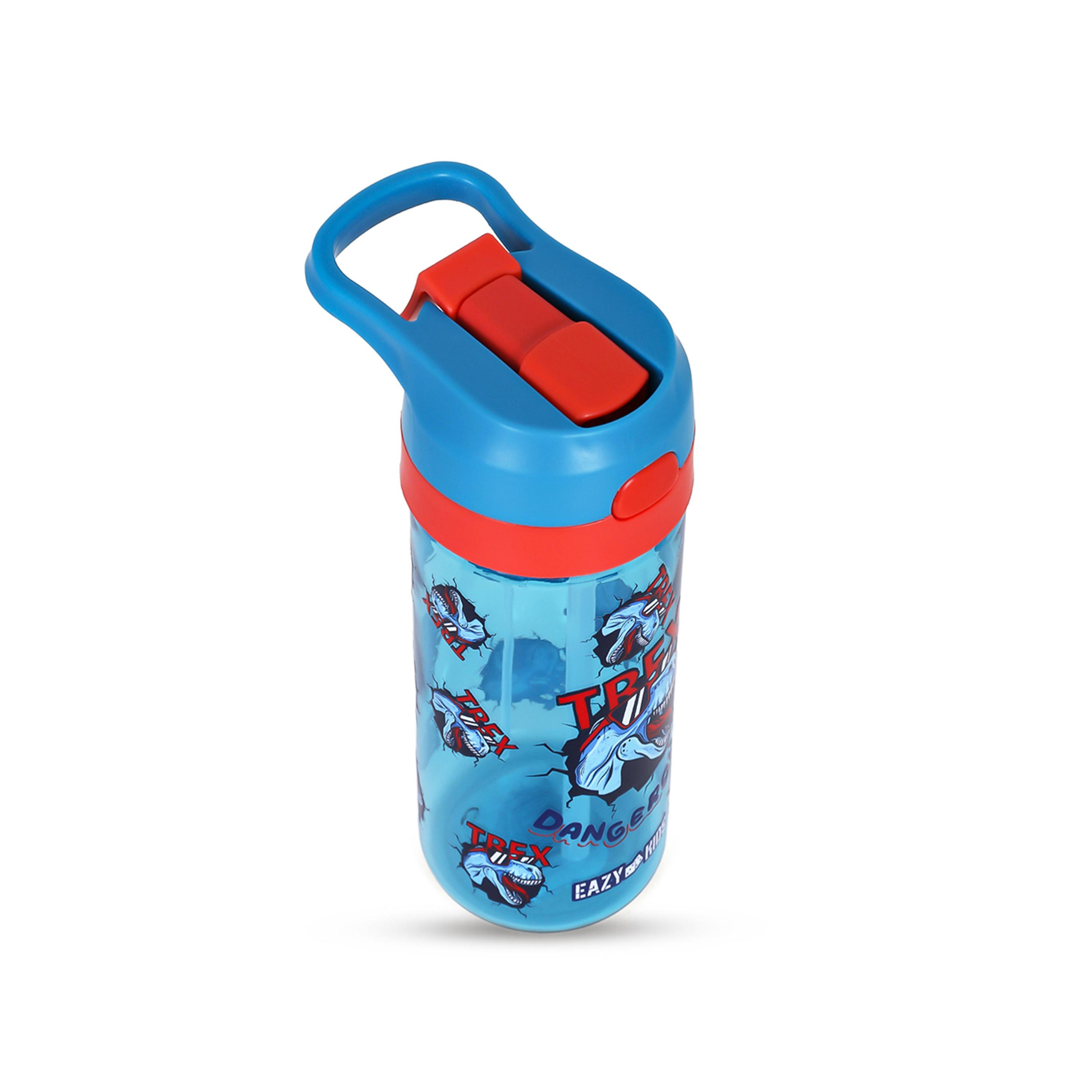 Eazy Kids Set of 5 T-Rex Dinosaur Printed Trolley School Bag Set - Blue - 18 Inch-school-bagsandbackpacks-sets-image-9