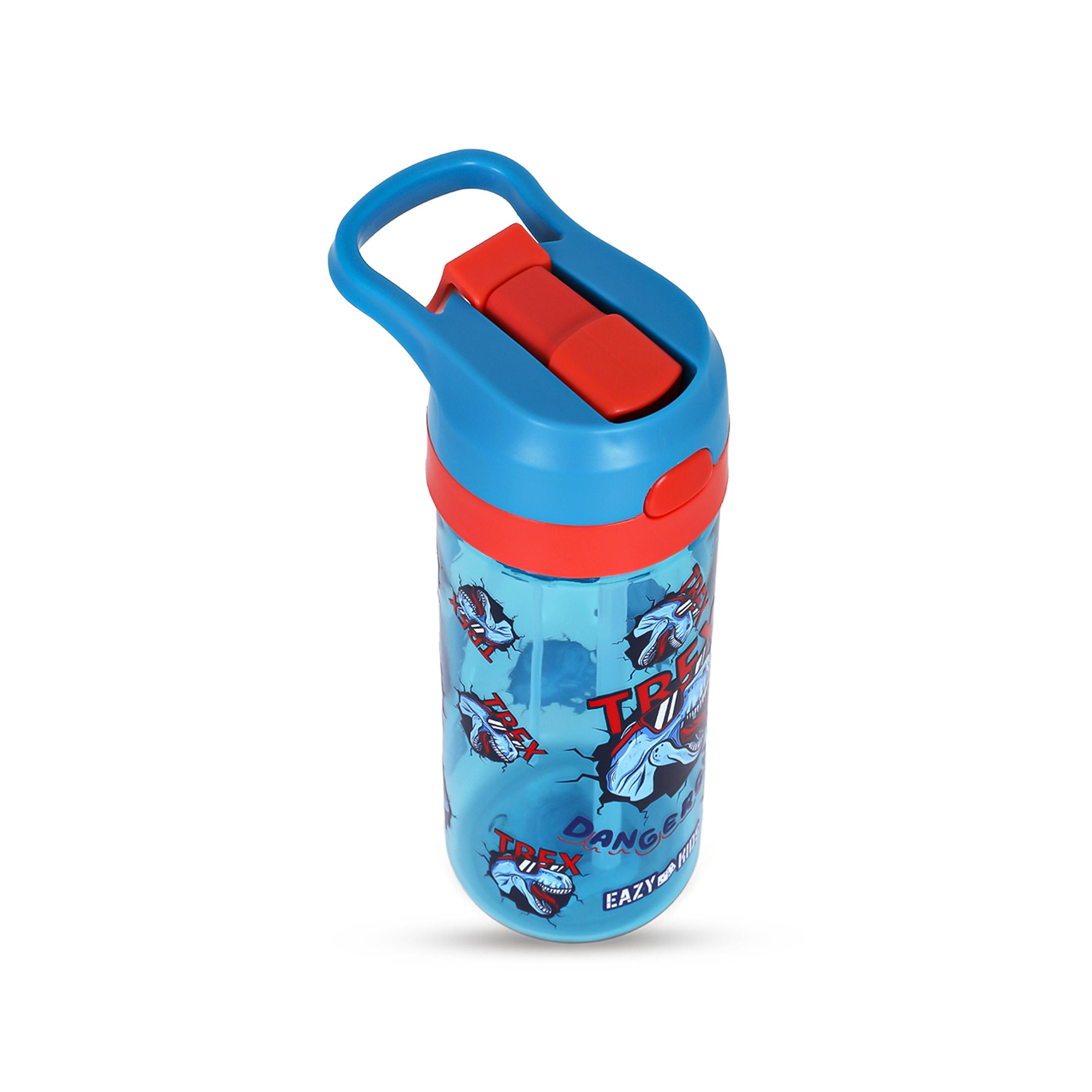 Eazy Kids Set of 4 T-Rex Dinosaur Printed Trolley School Bag Set - Blue - 18 Inch-school-bagsandbackpacks-sets-image-6