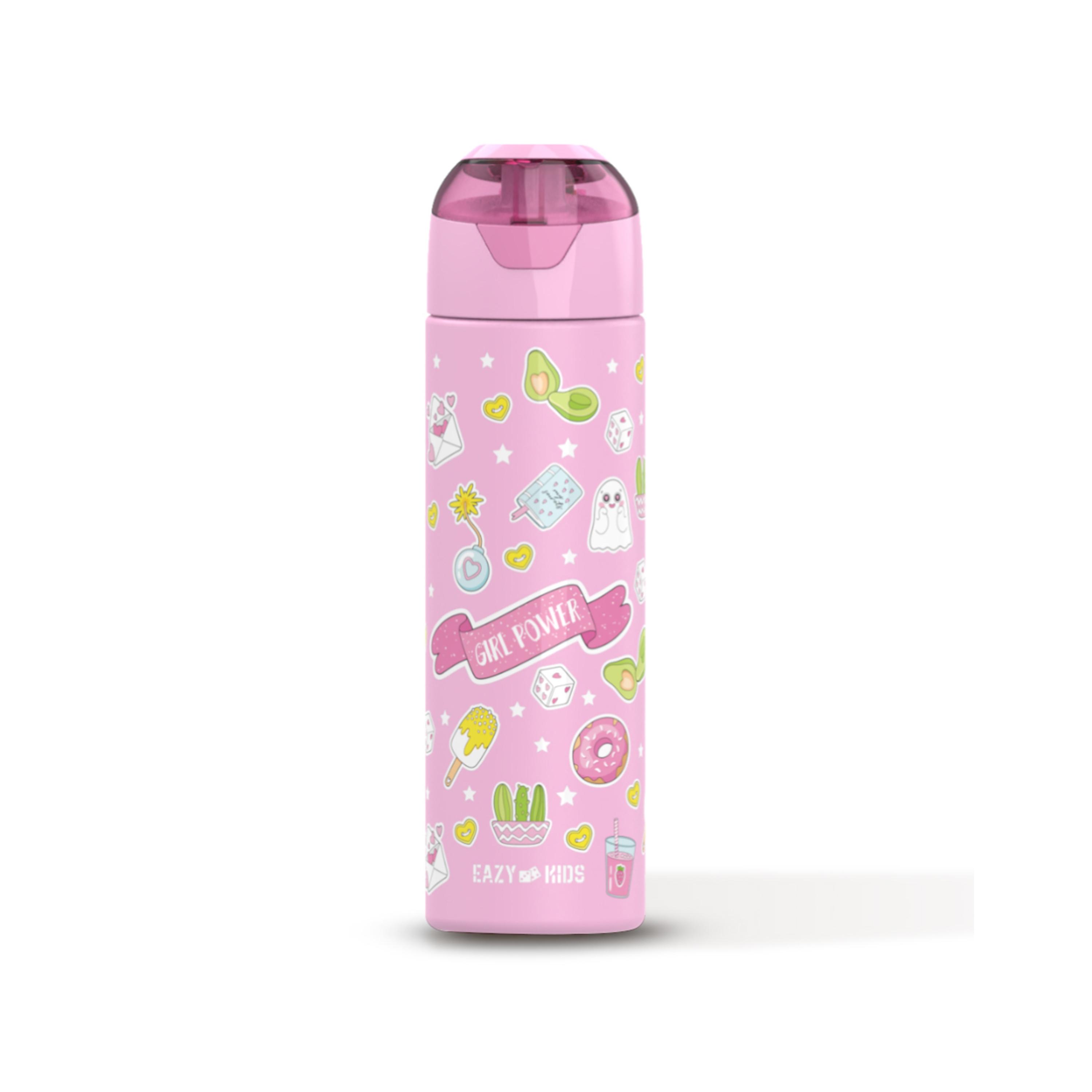 Eazy Kids Set of 5 Girl Things Printed School Bag Set - Pink - 18 Inch-school-bagsandbackpacks-sets-image-17