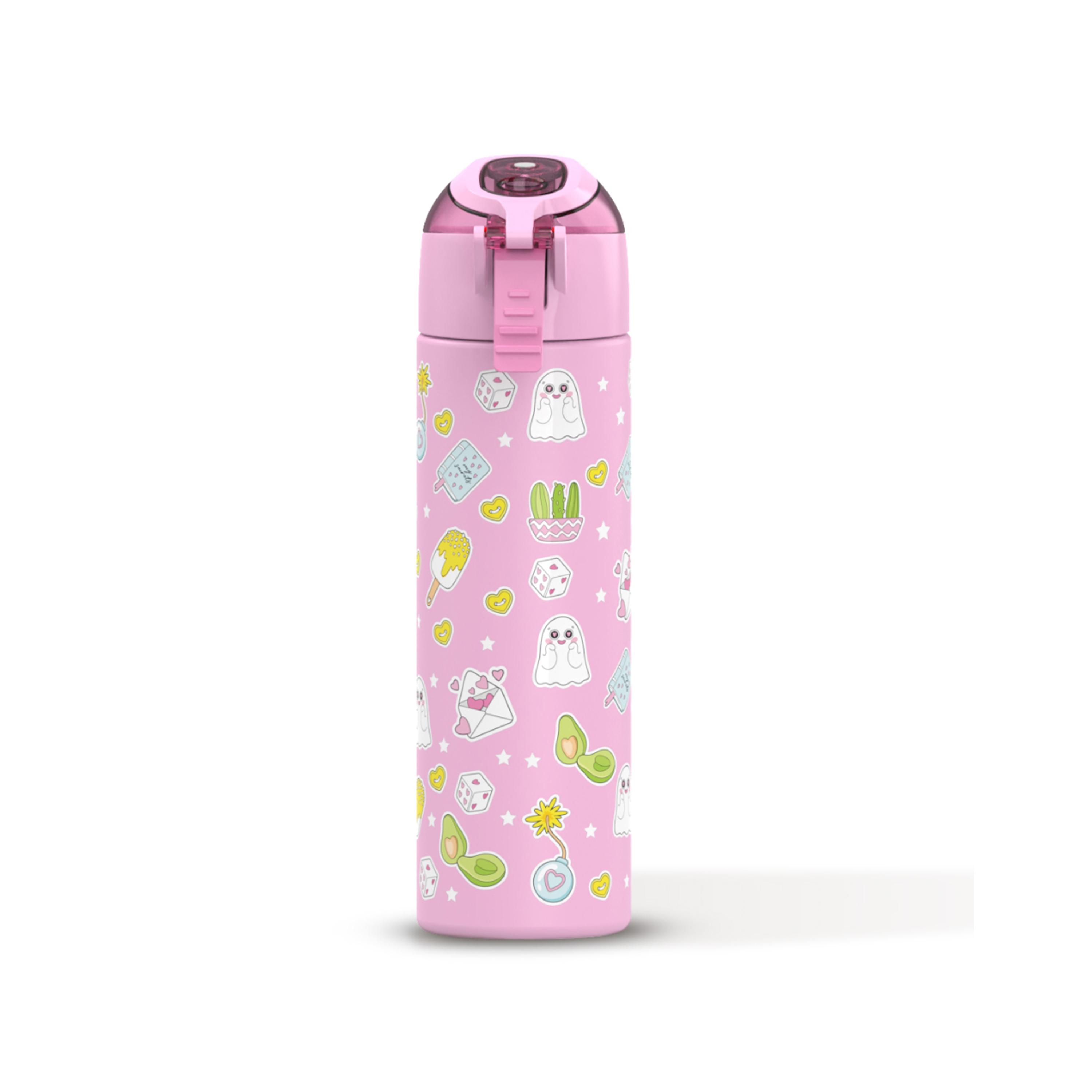 Eazy Kids Set of 5 Girl Things Printed School Bag Set - Pink - 18 Inch-school-bagsandbackpacks-sets-image-18