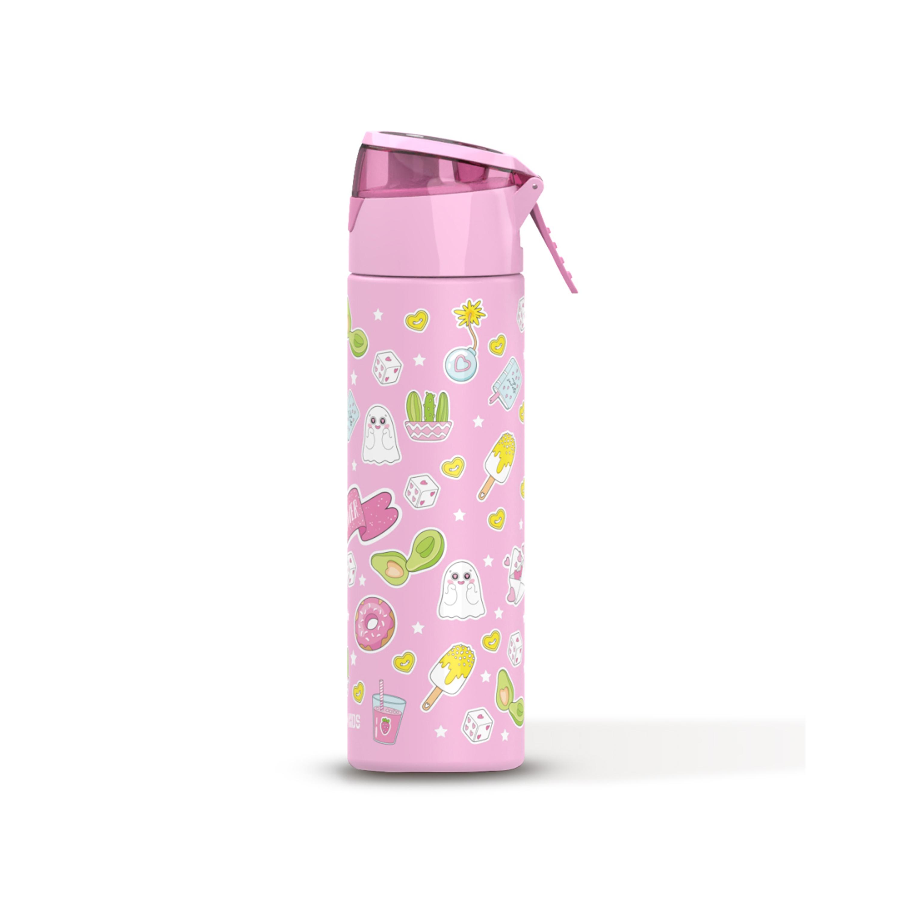 Eazy Kids Set of 5 Girl Things Printed School Bag Set - Pink - 18 Inch-school-bagsandbackpacks-sets-image-19