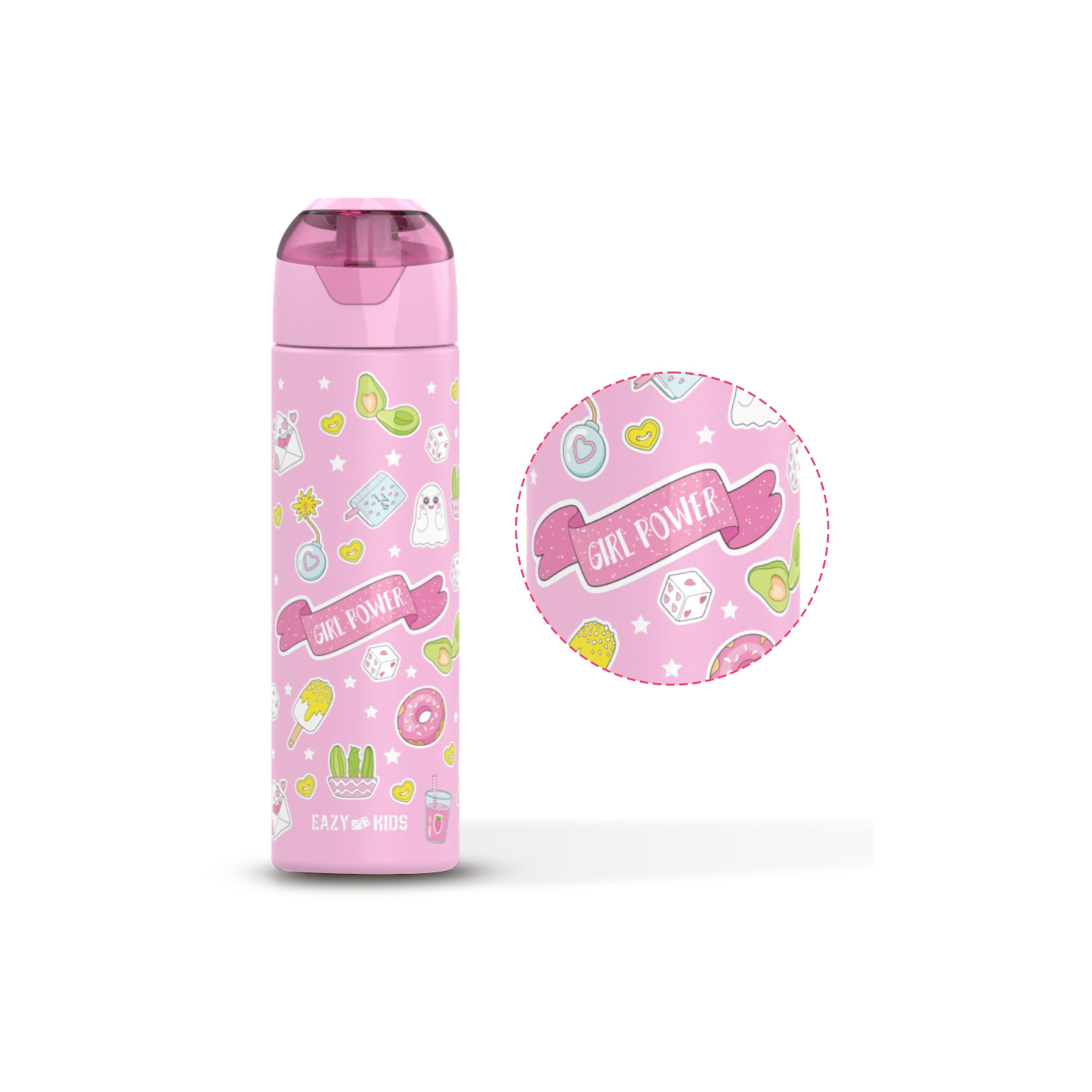 Eazy Kids Set of 5 Girl Things Printed School Bag Set - Pink - 18 Inch-school-bagsandbackpacks-sets-image-21